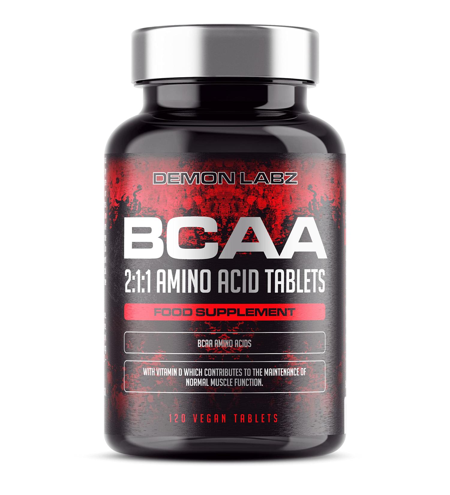 Vegan BCAA 2:1:1 Amino Acids with B6 - 2400mg Tablet for Energy - Amino Acid Supplement - 120 Tablets - Buy Online on GoSupps.com