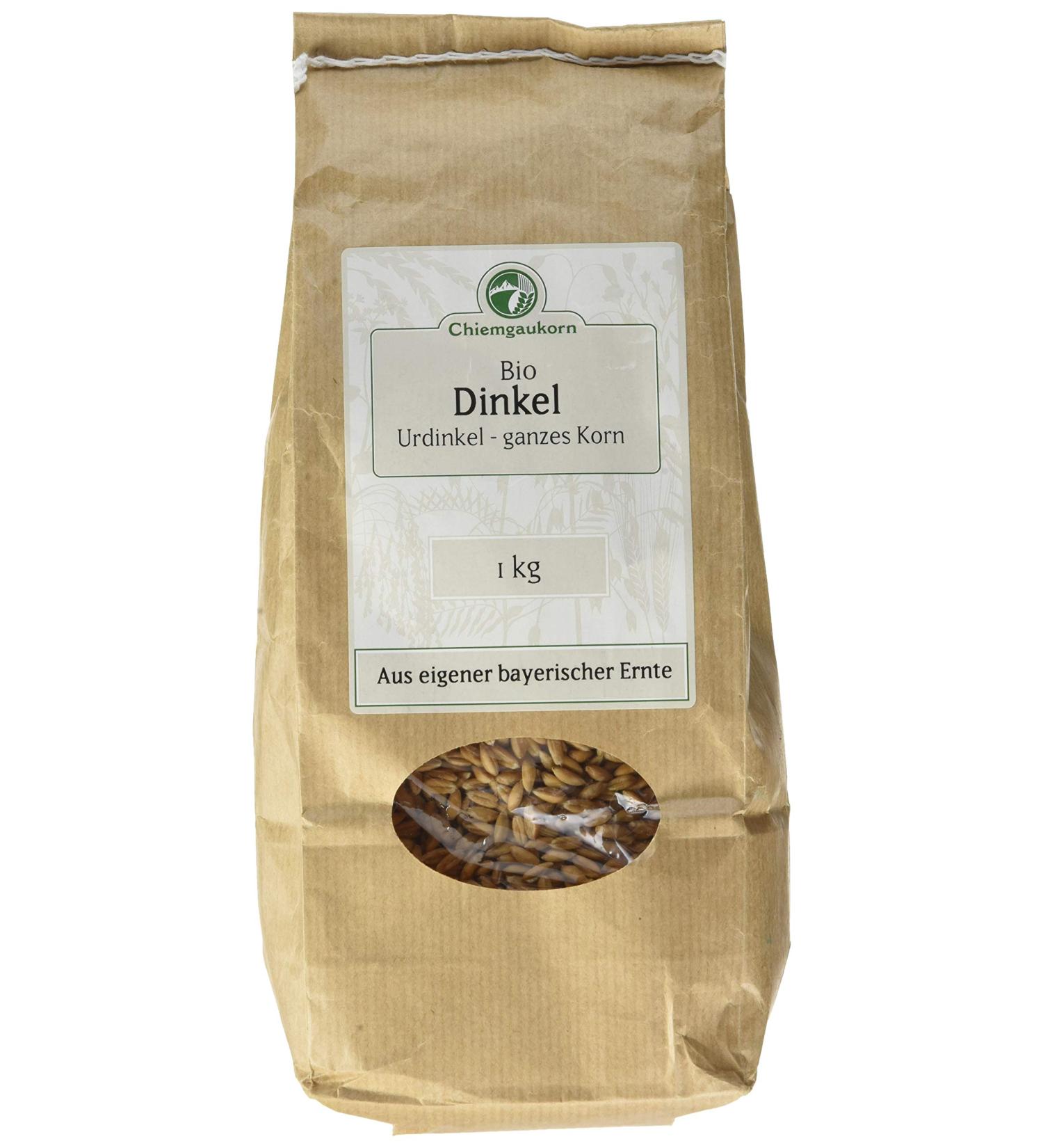 Buy Chiemgaukorn Organic Spelt Whole Grain 1 kg - Premium Original Spelt for Healthy Baking & Cooking - International Shipping Available - Buy Online on GoSupps.com
