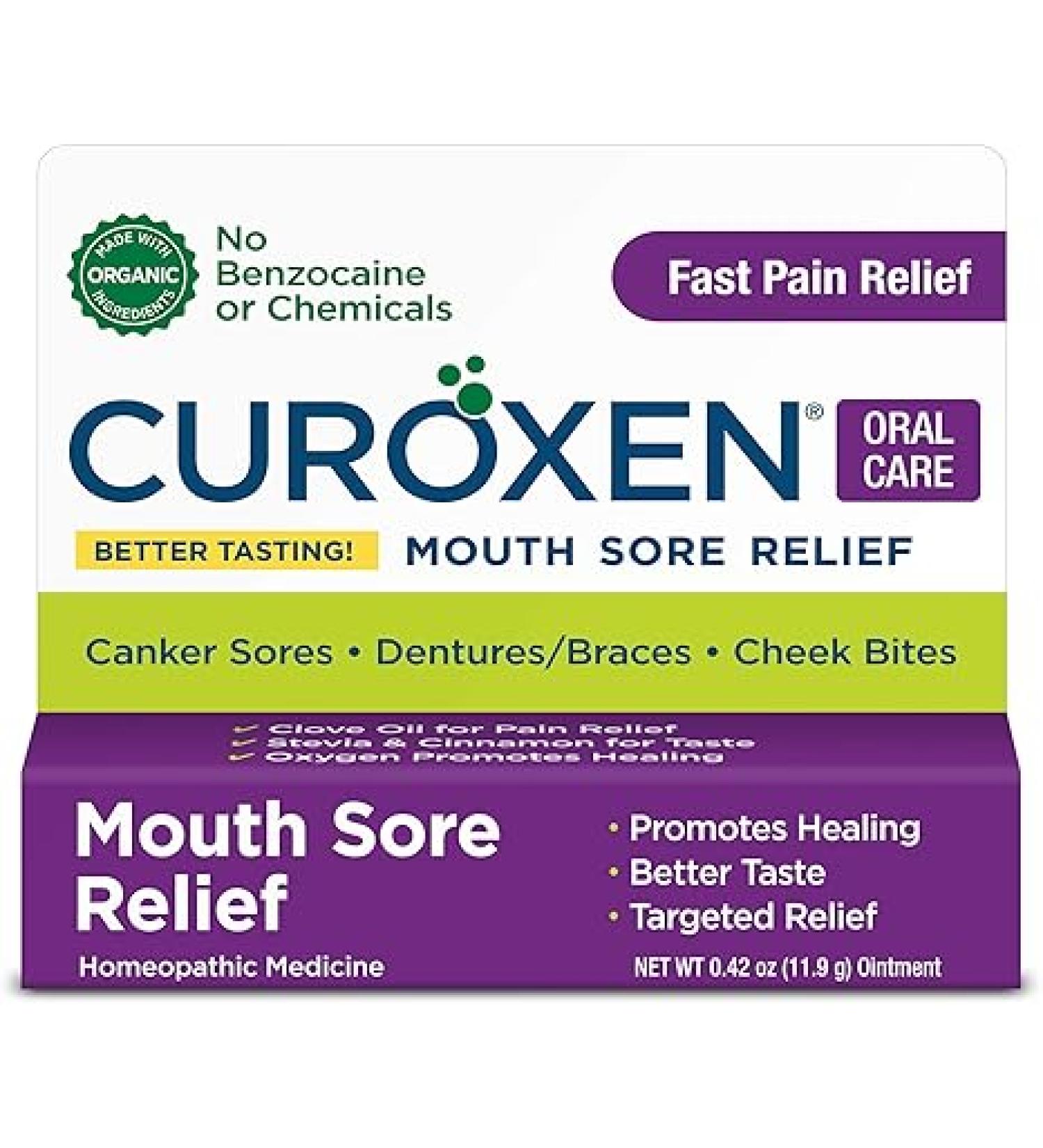 Mouth Sore Relief, Made with All-Natural Ingredients Including Olive Oil, Calendula, Beeswax, Clove Essential Oil, and Cinnamon Oil, Gluten-Free - 0.42 oz - Buy Online on GoSupps.com