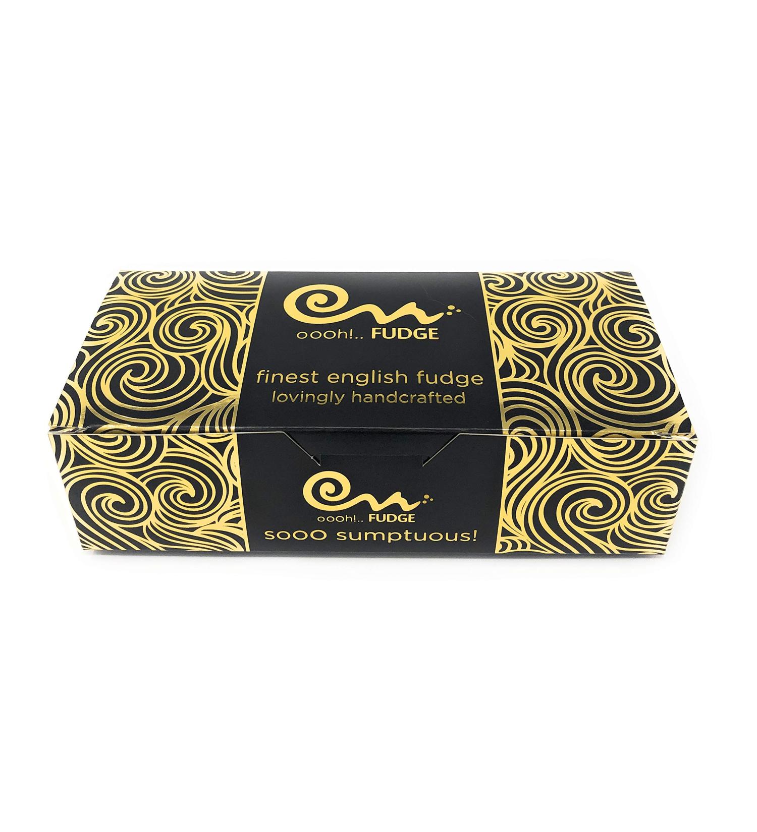 Luxury Chocolate Orange Swirl Fudge by 'Oooh!..FUDGE' 560g Gift Box of Creamy Buttery Decadent Fudge - 4 x 140g large bars - Buy Online on GoSupps.com