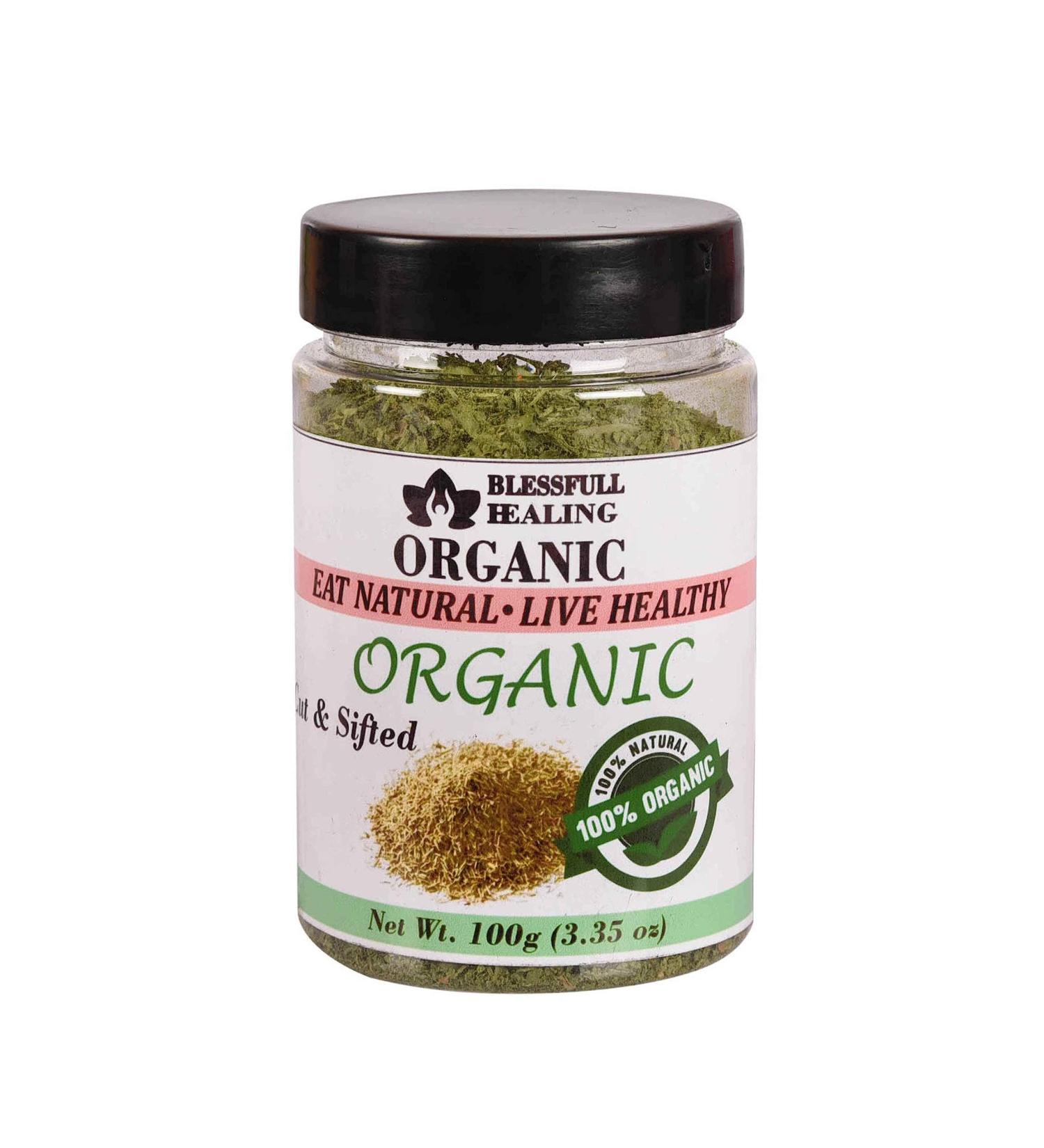 Blessfull Healing Organic Cut & Sifted 100 Gram Airtight Container (Packing May Vary) 100 Gram 3.35 oz - Buy Online on GoSupps.com