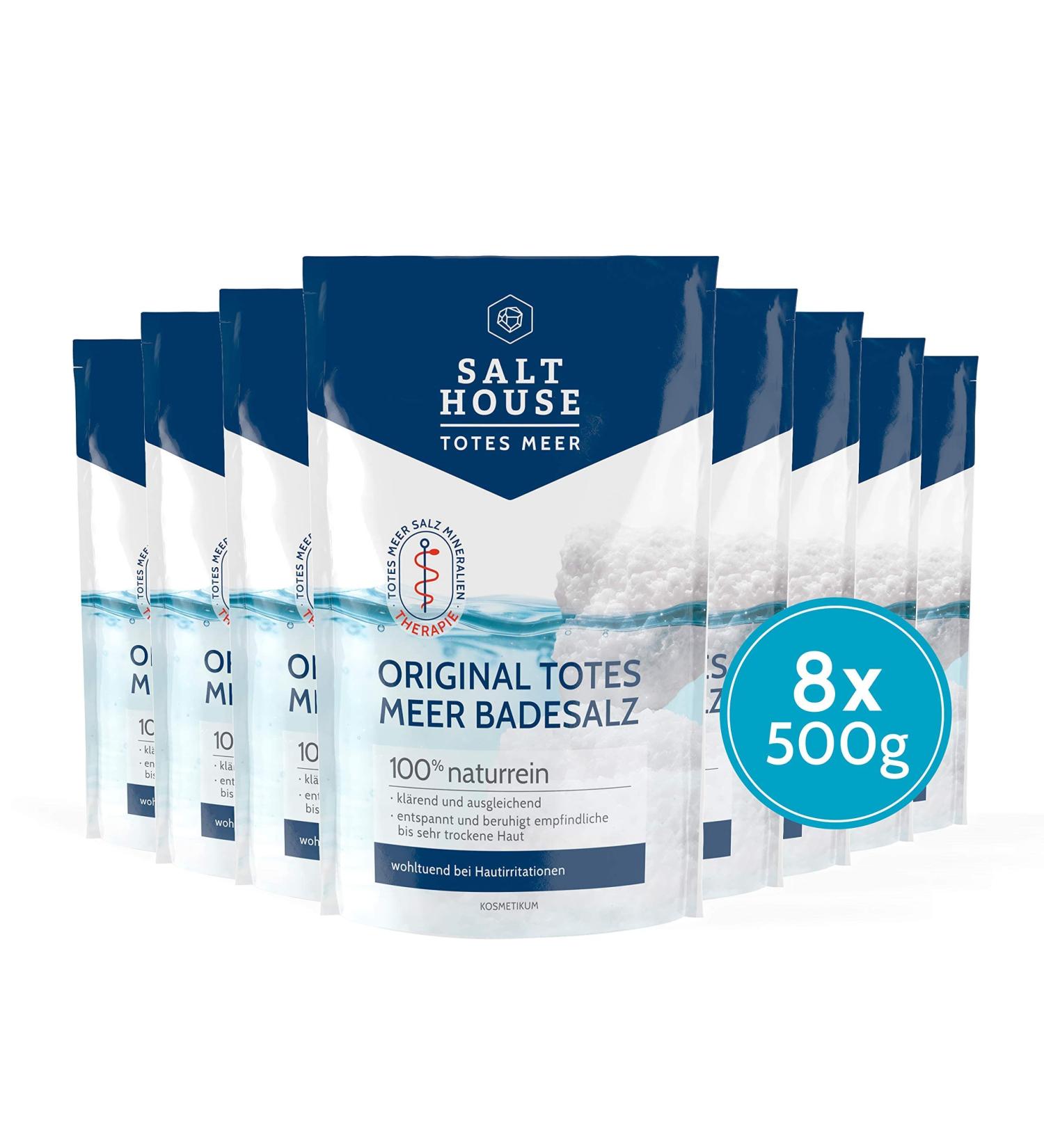 Salhouse Original Totes Meer Therapy 8-Pack | Vegan Skin Dandruff Solution | Moisture Binding & Mineral Rich | Dermatologically Tested (8x500g) - Buy Online on GoSupps.com