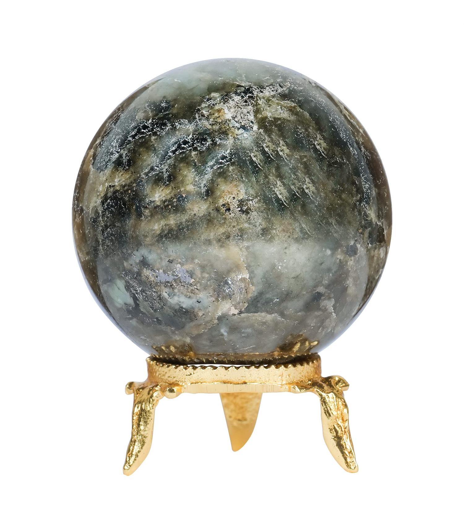 PYOR Labradorite Crystal Round Crystal Ball Spiritual Crystals Crystal Balls Crystals and Stones Gemstone Collection Decorative Balls Energy Crystals Meditation Altar Labrodorite - Buy Online on GoSupps.com