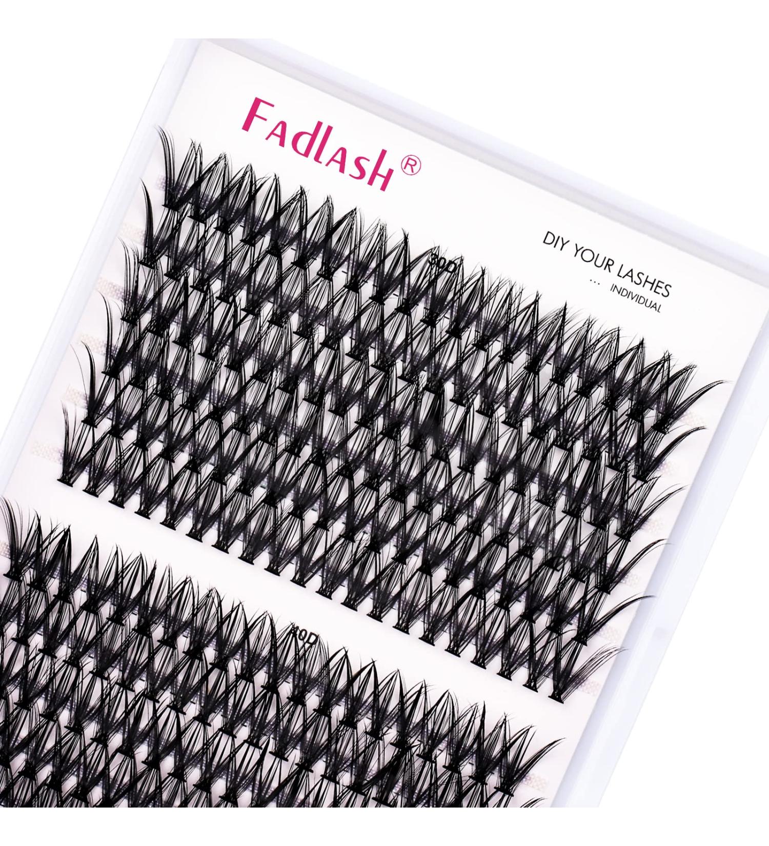 200Pcs Individual Cluster Lashes Extensions 10mm D Curl - DIY Eyelash Extensions at Home - DH-30D+40D-0.07-D - Buy Online on GoSupps.com