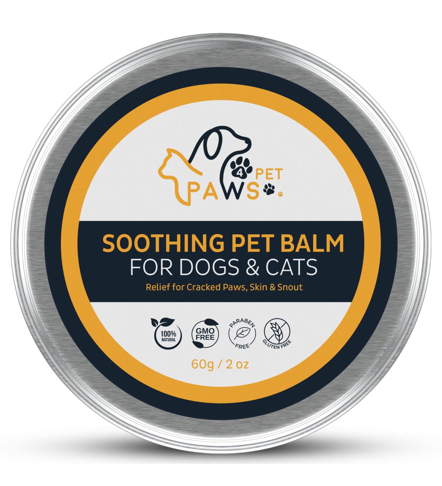4 PET PAWS - Dog Paw Balm - Natural Moisturizing Paw Protector Made in Canada - Heals Repairs & Soothes Dry Cracked Paws Suitable for All Dogs & Cats - Buy Online on GoSupps.com