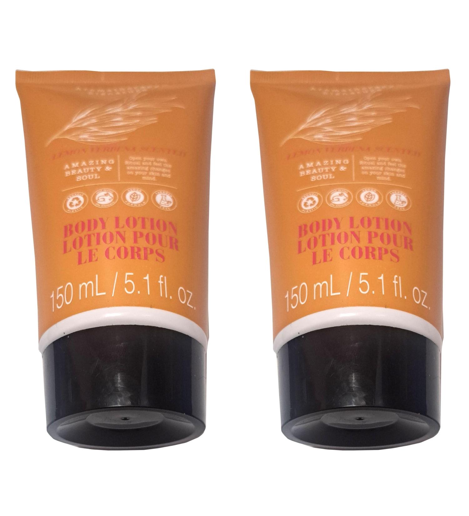 Body Lotion - Lemon Verbena Scented 5.1fl oz/150ml (Set of 2 Pack)