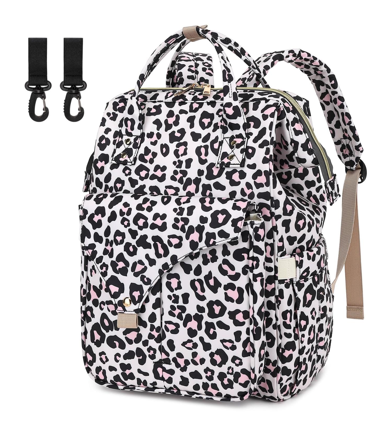 Mimfutu Baby Diaper Backpack | Stylish Leopard Diaper Bag for Moms | International Shipping Available - Buy Online on GoSupps.com