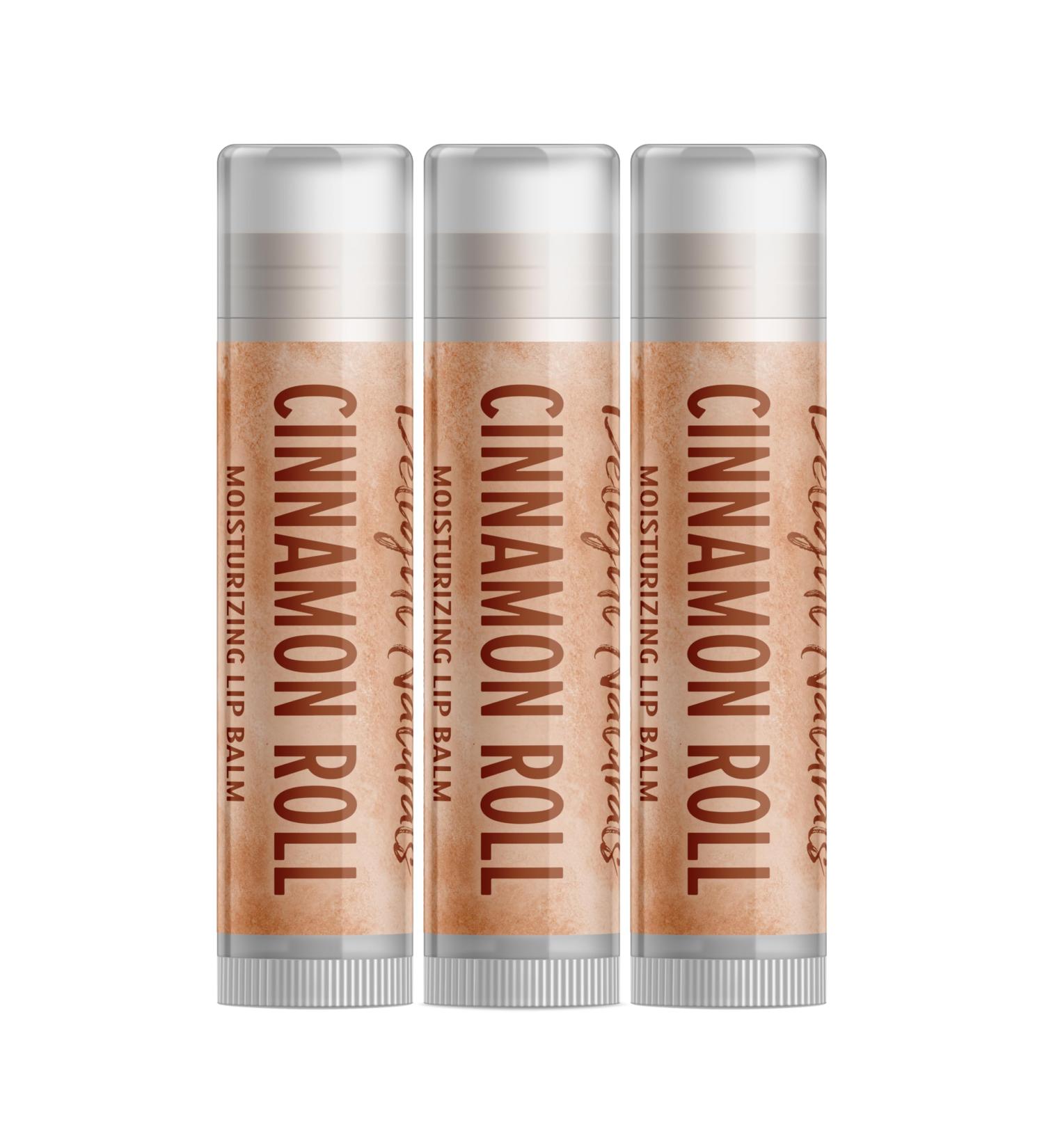 Delight Naturals Cinnamon Roll Lip Balm - Three Pack 3 Pack - Buy Online on GoSupps.com