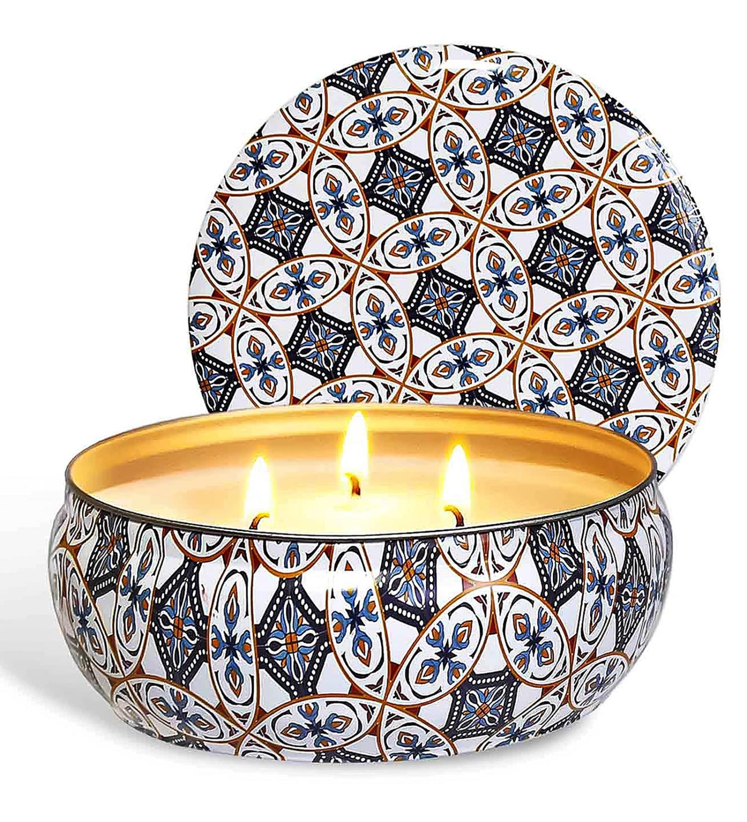 McNory Citronella Candle - 100% Soy Wax Scented Tin Candle 425g for Outdoor & Indoor Use - Perfect for Garden Repellent - Buy Online on GoSupps.com