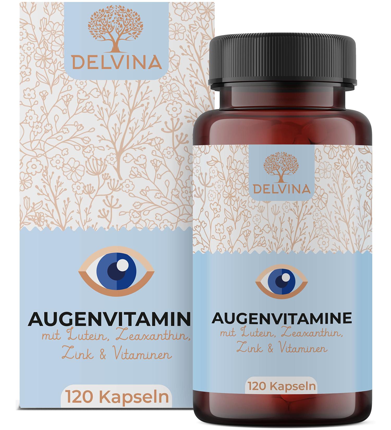 High-Dose Eye Vitamins - 120 Natural Vegan Capsules with Lutein Zeaxanthin Beta-Carotene & Essential Vitamins for Optimal Eye Health - 4-Month Supply - Buy Online on GoSupps.com