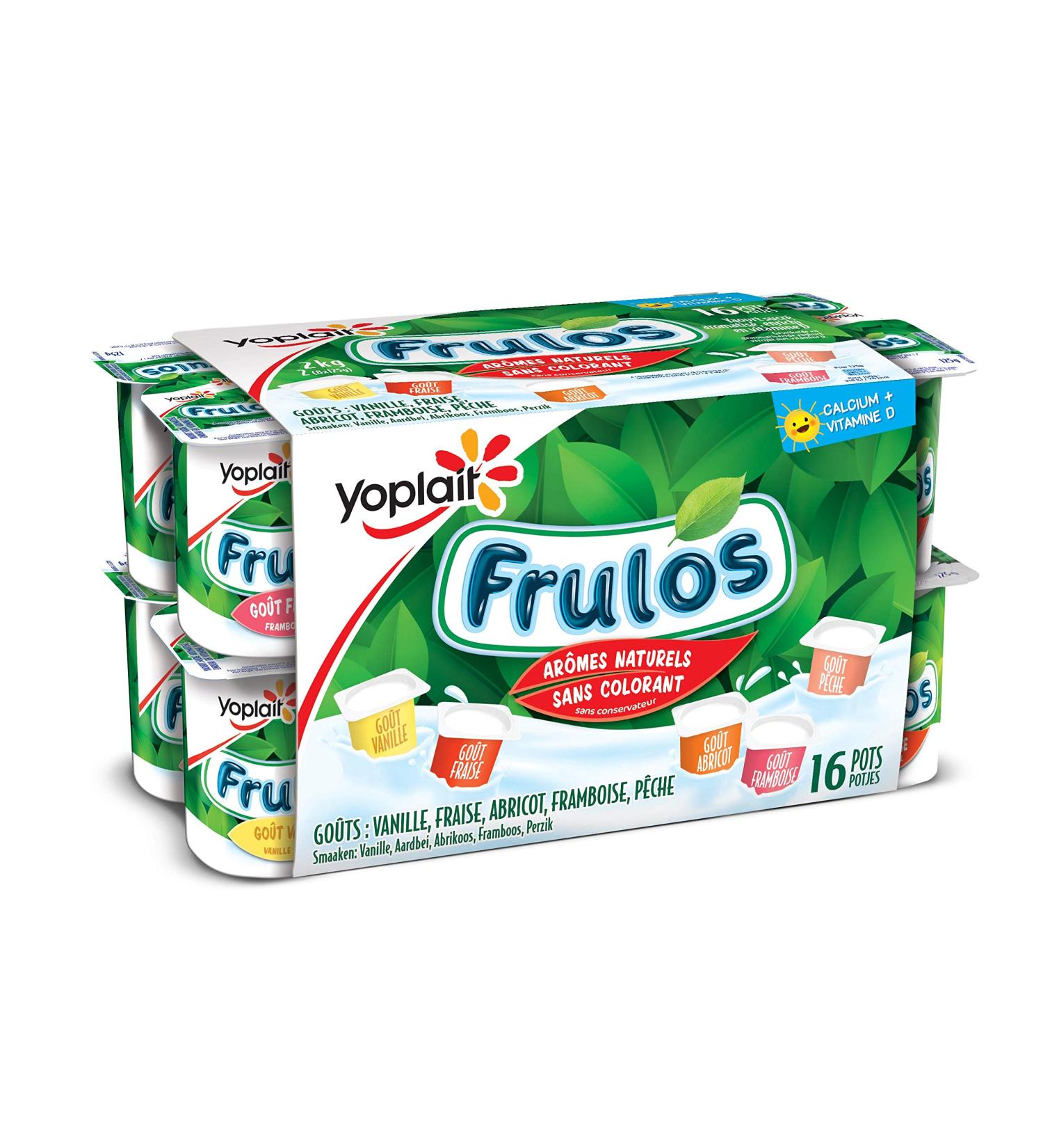 Yoplait Frulos Yaourt go ts panach s 16 x 125 g