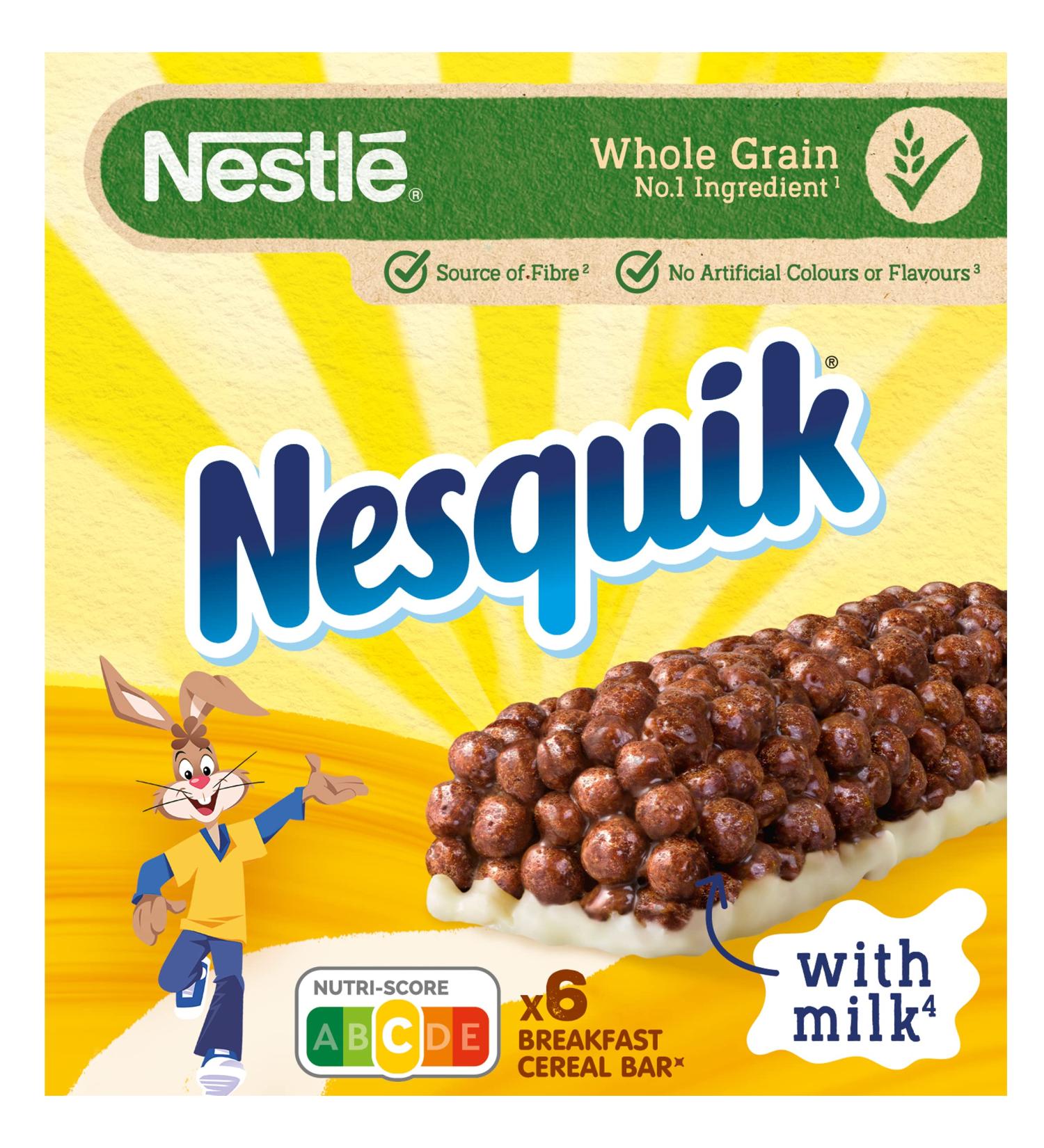 Nesquik 6 Nesquick Cereal Bars 150 g - Buy Online on GoSupps.com