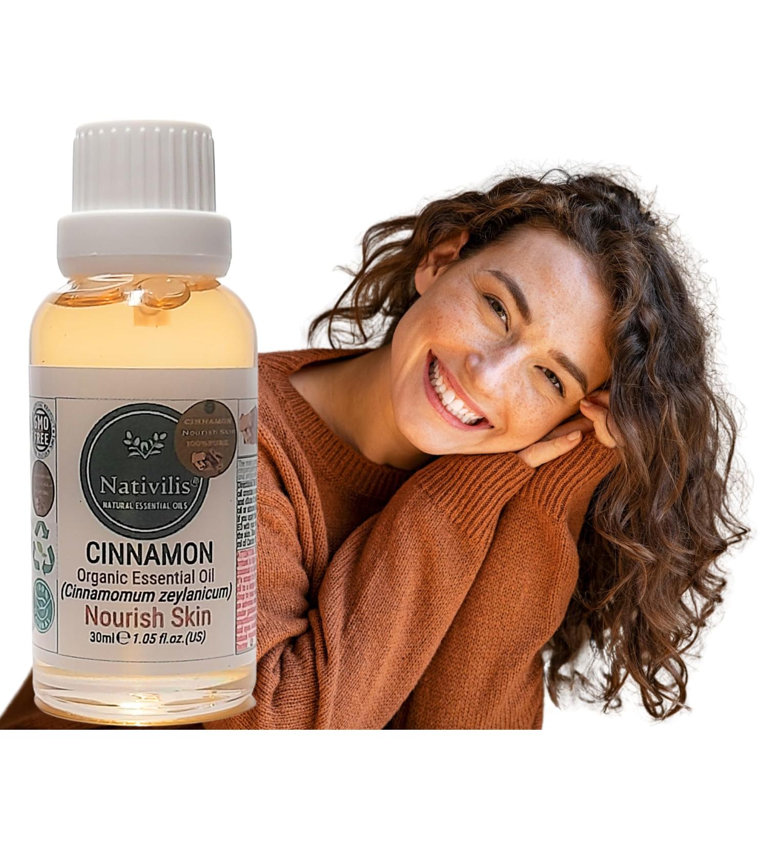 Nativilis Cinnamon Organic Essential Oil 30 ml (Cinnamomum zeylanicum) - Antibacterial antifungal and antioxidant - Copaiba Properties - Buy Online on GoSupps.com
