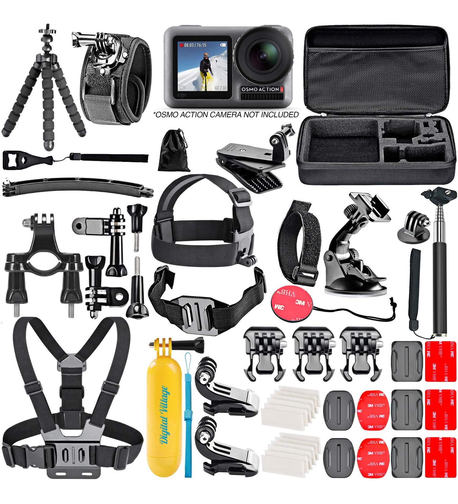 Shutter Stop 50 Piece Accessory Kit for DJI Osmo Action 4K Camera - Ultimate Bundle - Buy Online on GoSupps.com
