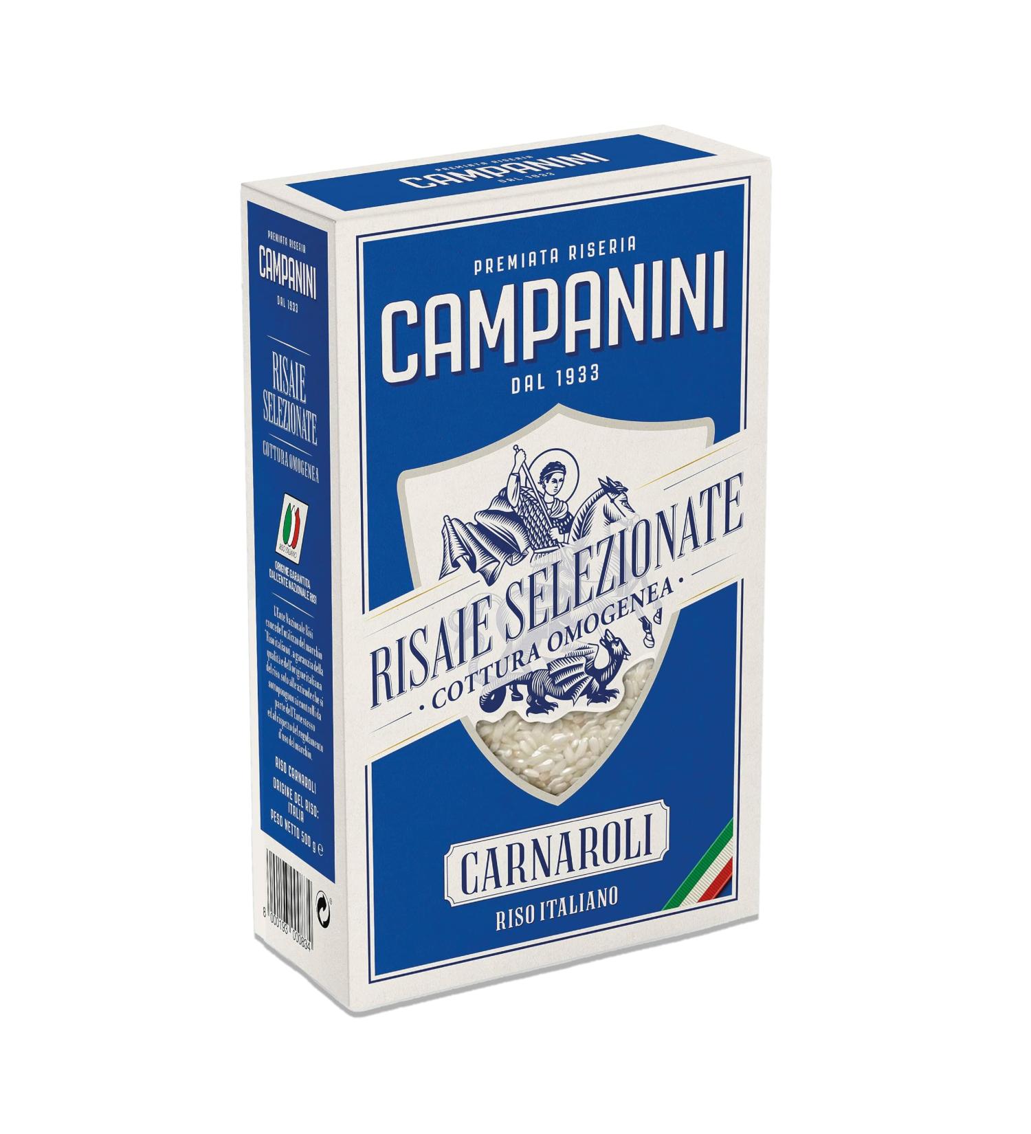RISO CARNAROLI 500g - Premium Italian Risotto Rice for Perfect Risottos & Soups | Campanini Riser - Buy Online on GoSupps.com