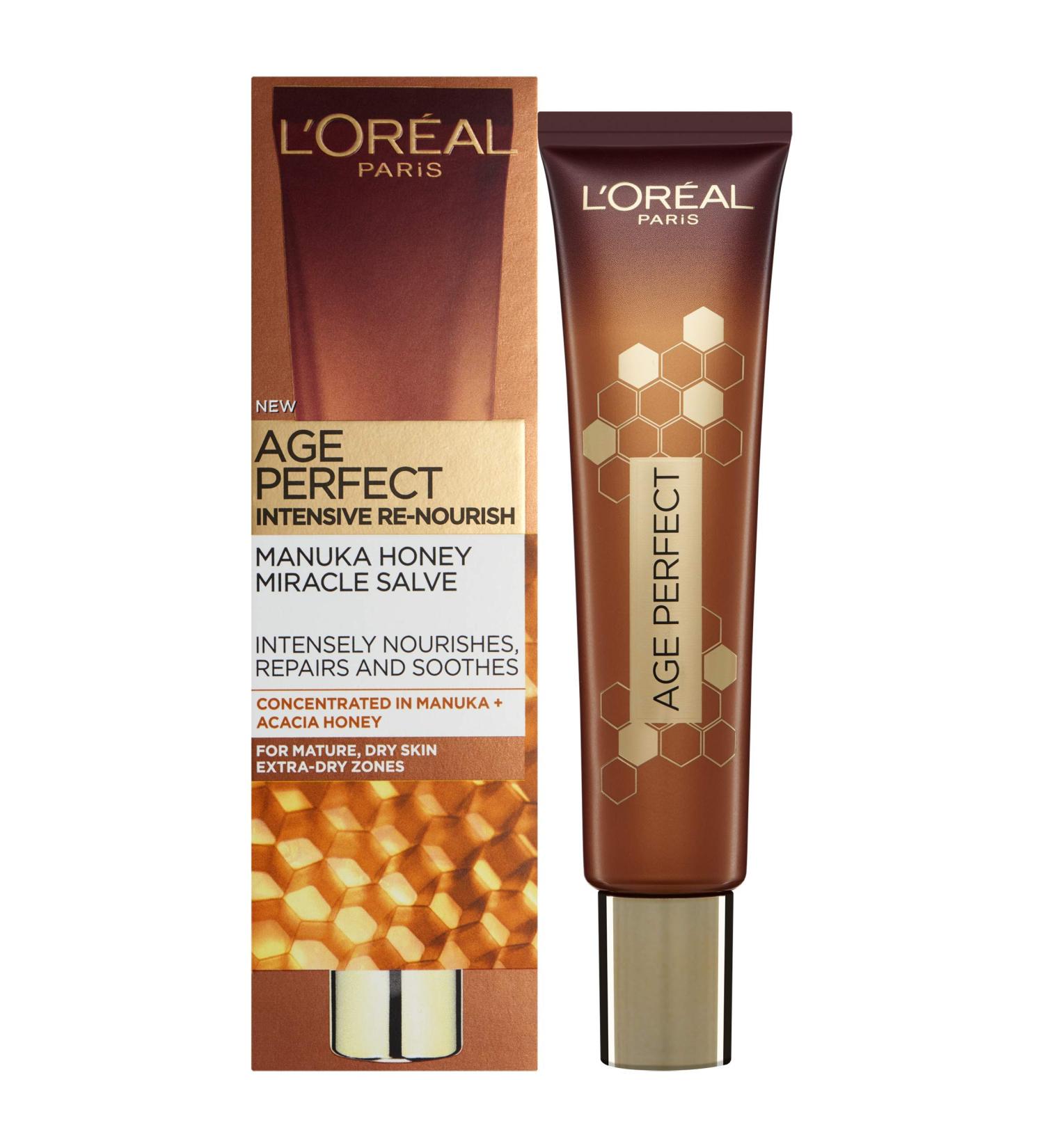 L'Oreal Age Perfect Intensive Renourish Manuka Honey Salve 40ml - Premium Anti-Aging Moisturizer for Radiant Skin - International Shipping Available - Buy Online on GoSupps.com