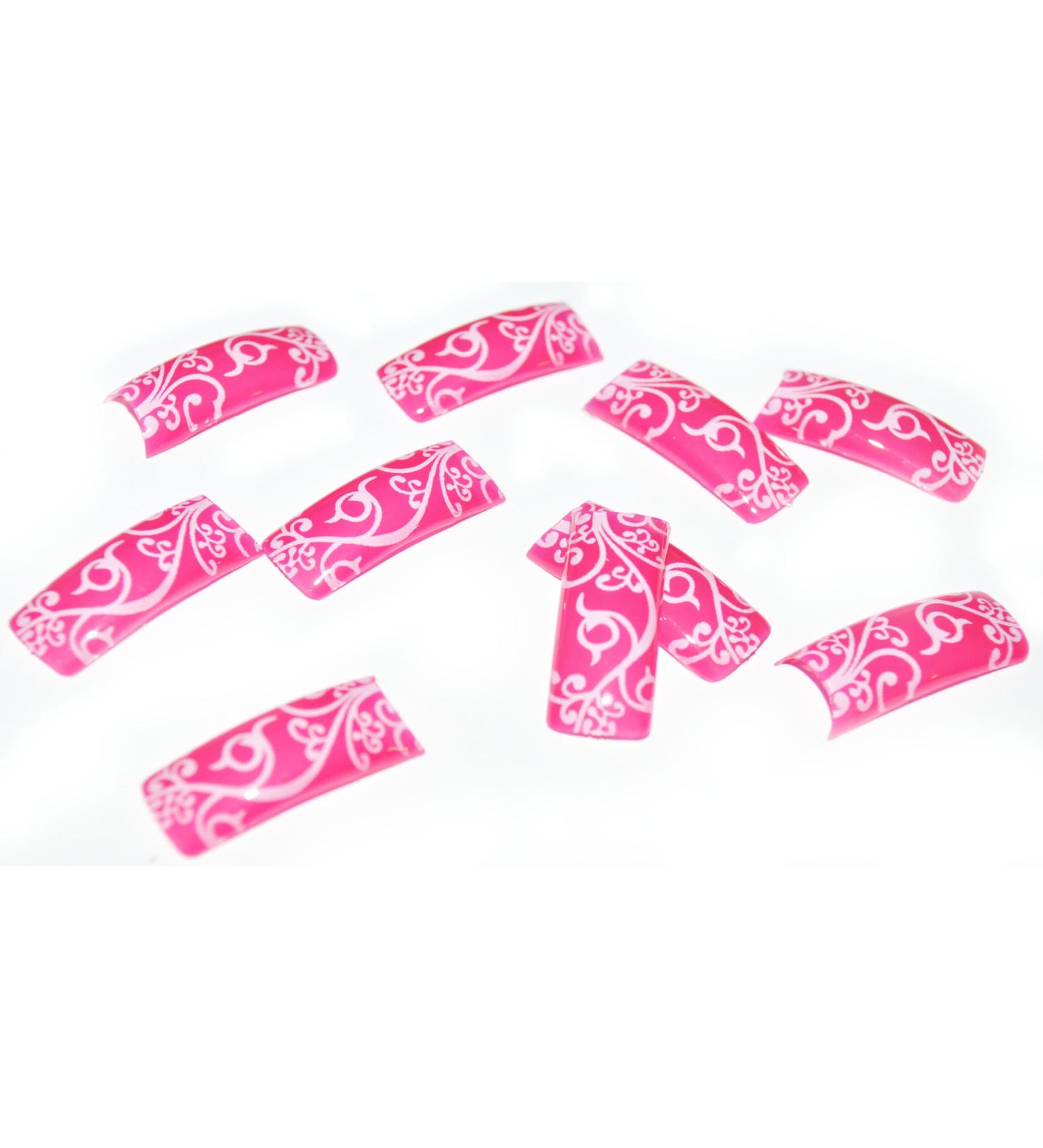 100 false acrylic nails French size 1-10