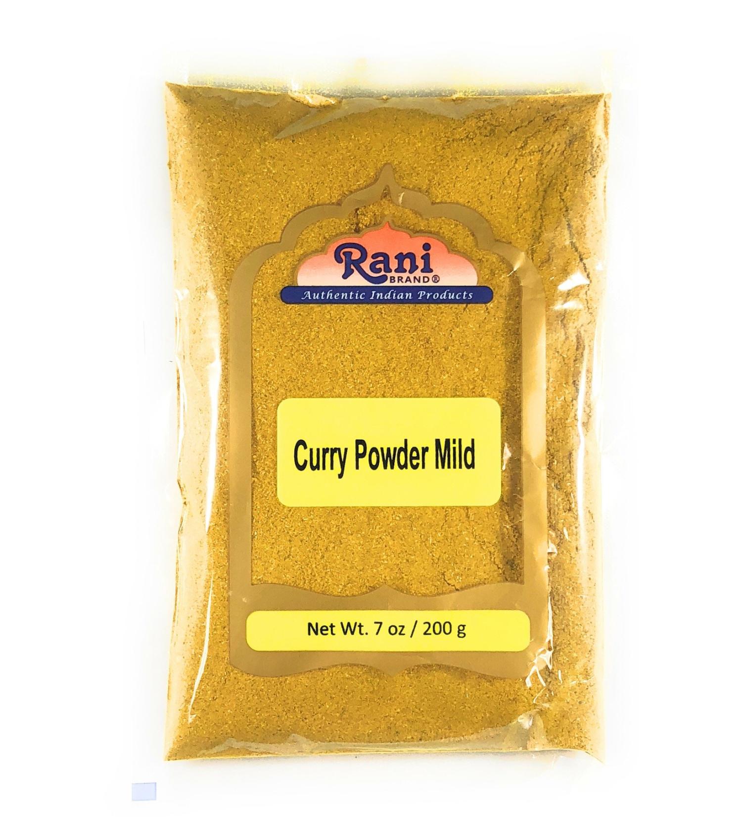 Rani Curry Powder Mild 7oz - Authentic Indian Blend | Salt-Free | Vegan | Gluten Friendly | NON-GMO - Pack of 1 - Buy Online on GoSupps.com
