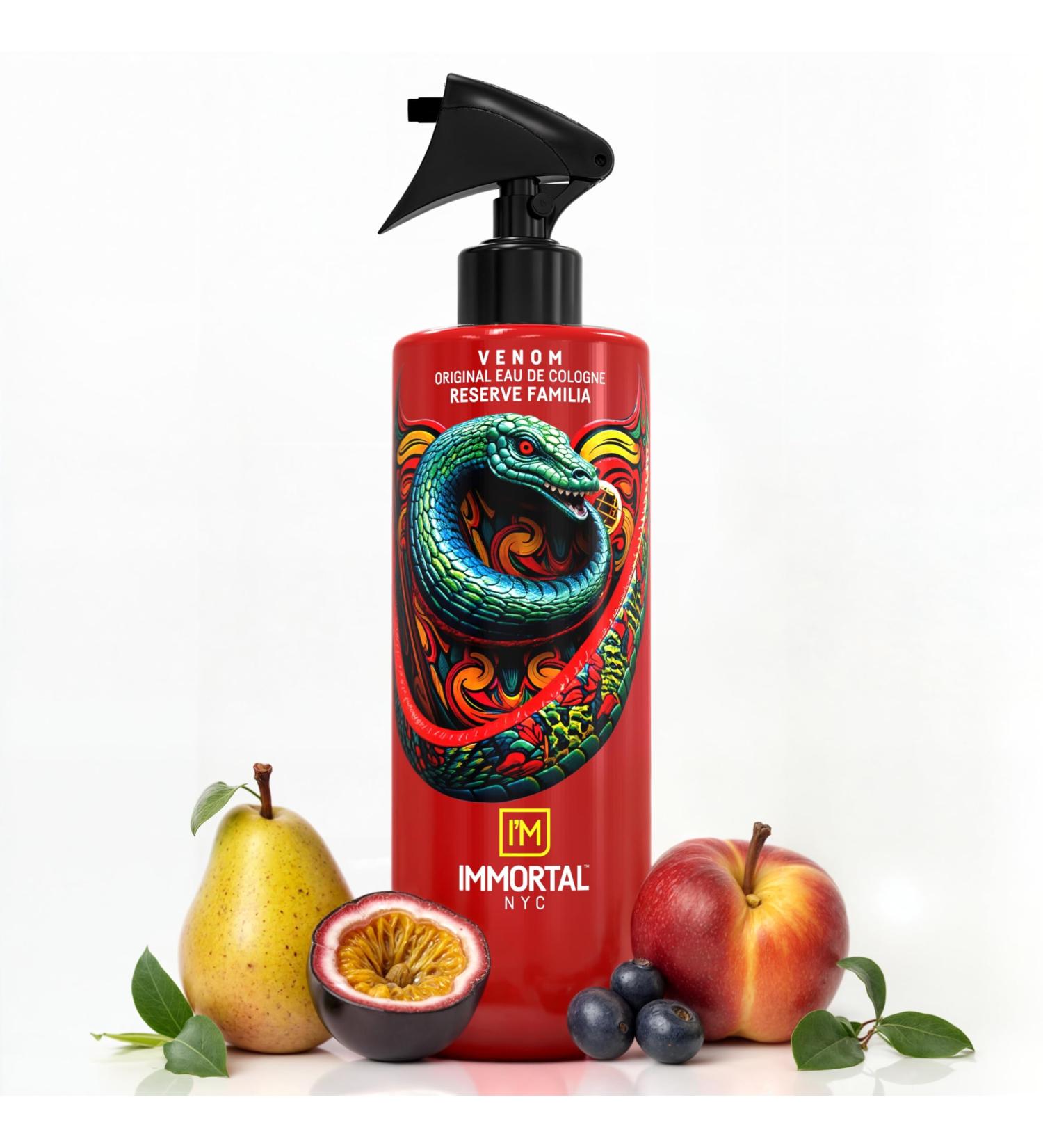 Immortal NYC Reserve Venom Premier After Shave For Men 17 oz- Moisturizing and Refreshing Fruity Floral Men's Cologne - Buy Online on GoSupps.com