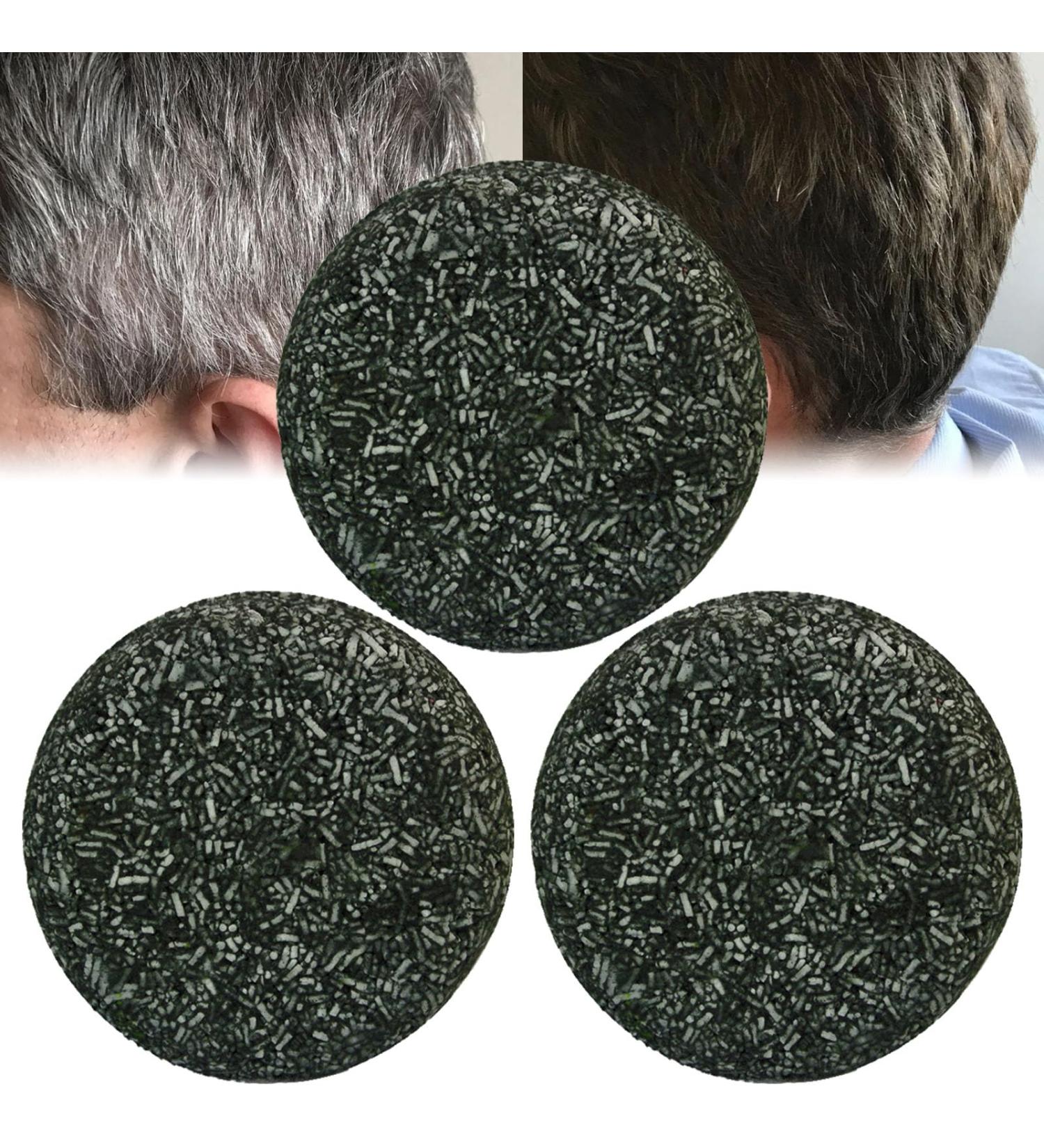 EasPowest Lumeld Soap Lumeld Gray Gone Bar Shampoo Reverse Gray Hair Bar Shampoo Darkening Shampoo Bar for Gray Hair Anti Gray Hair Soap Bar Restore Natural Hair Color (3pcs) - Buy Online on GoSupps.com