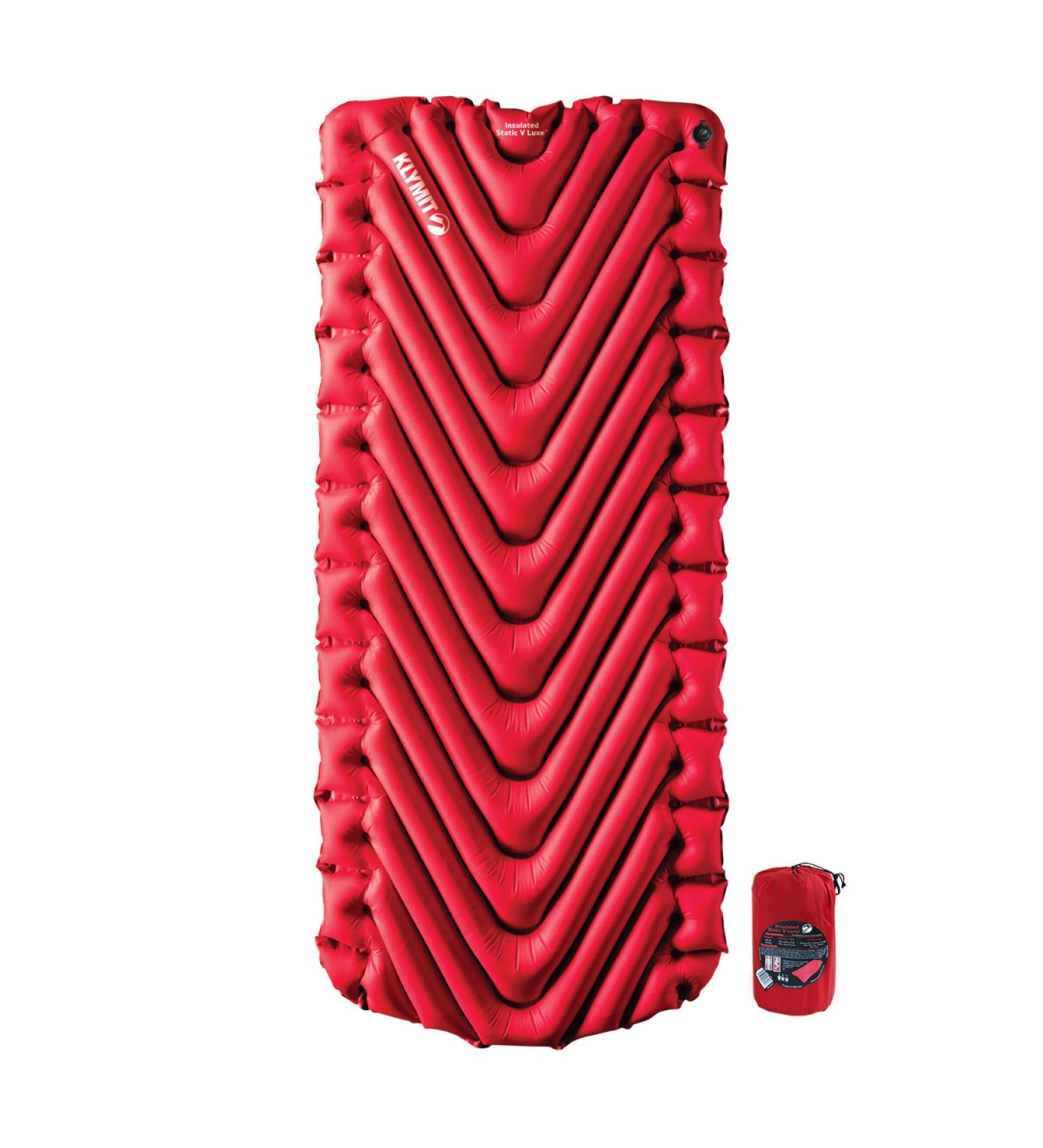 Klymit Static V Luxe Extra Wide Sleeping Pad - Best Camping Gear for Backpacking, Camping, and Hiking - Insulated (76L x 30W x 3H inches) - Buy Online on GoSupps.com