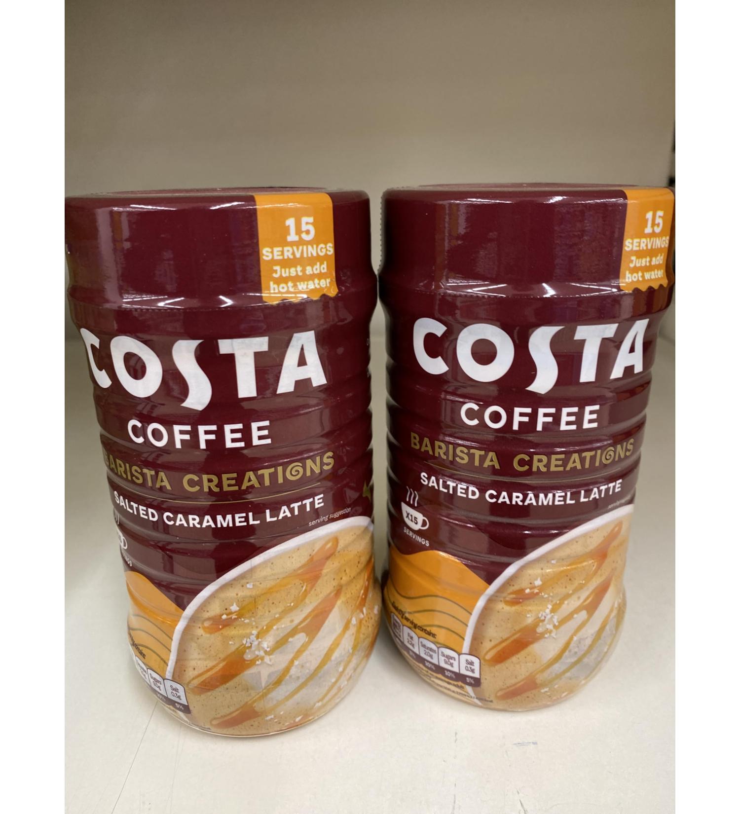 Costa barista creations salted caramel latte 255g (packs of 2)