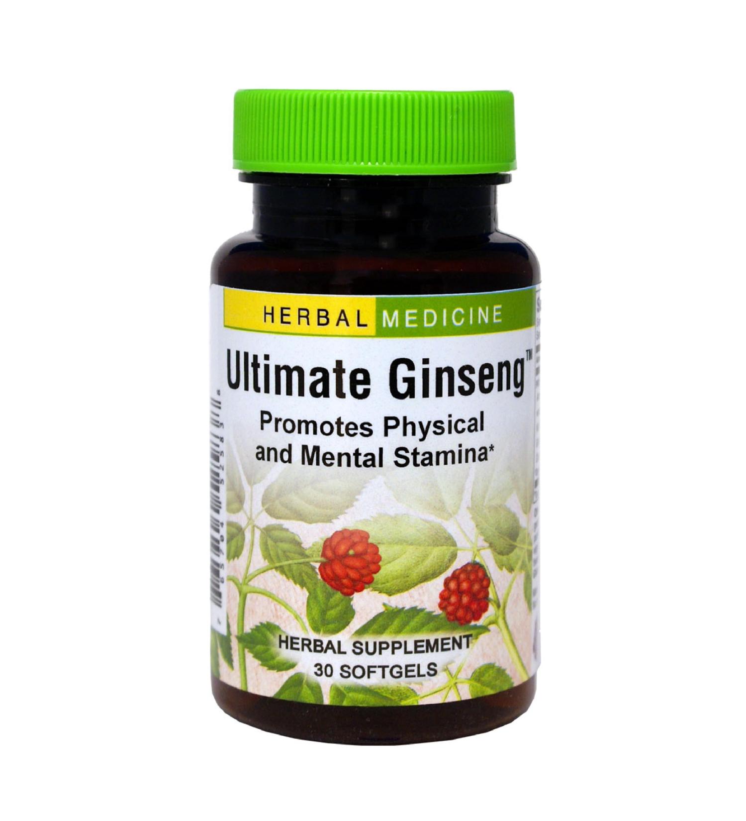 Herbs Etc. Ultimate Ginseng Softgels - Support Continuous Physical Activity - Aids Brain Health - Supports Daily Stamina for Physical & Intellectual Activity - Gluten-Free - 30 Softgels (30 Servings) - Buy Online on GoSupps.com