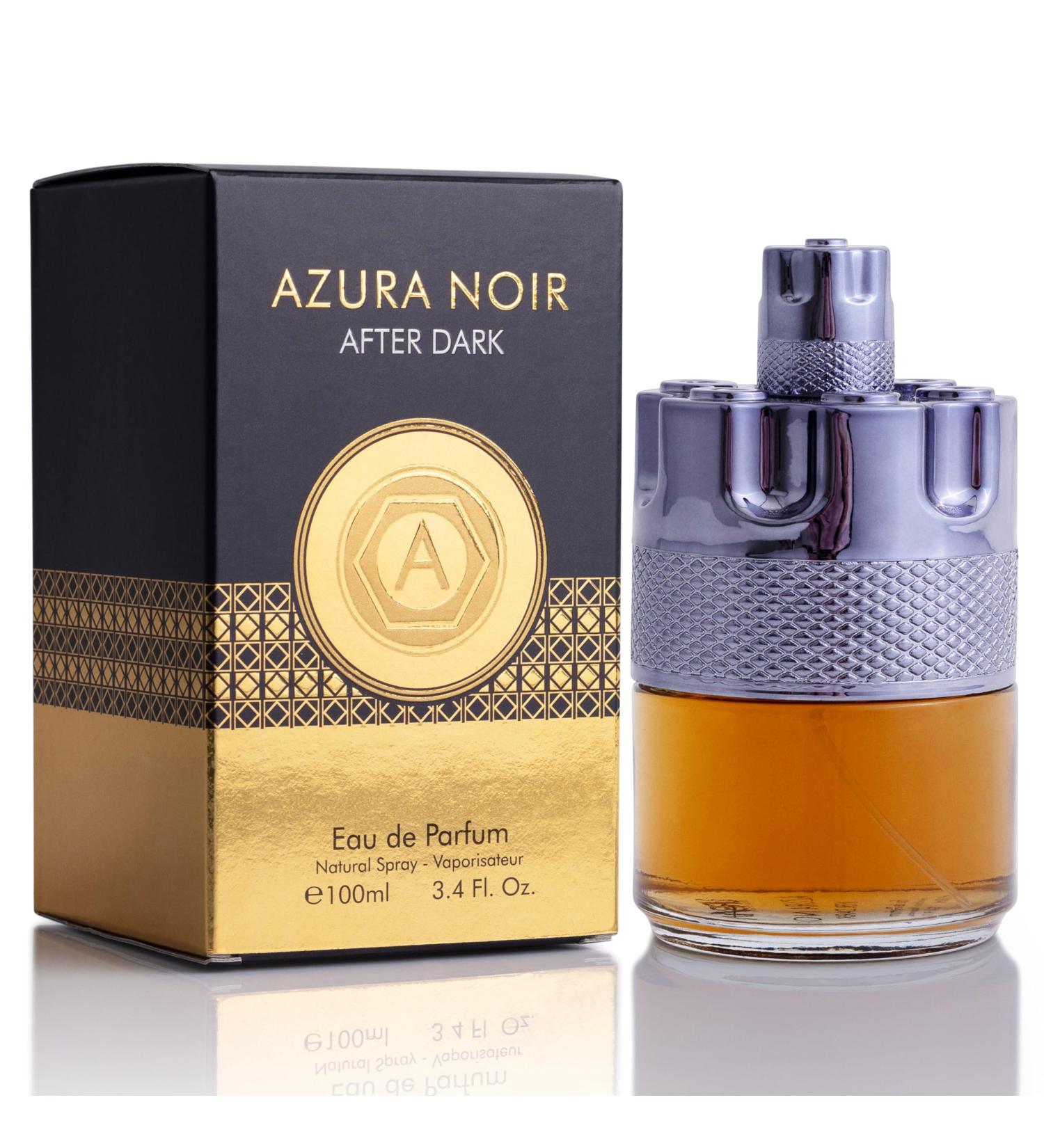 Azura Noir After Dark Eau De Parfum for Men - Woody Spicy Fragrance - Long-Lasting Cologne Choice For Daily Wear - Top Notes of Lemon Mandarin Orange Lavender 7 Cinnamon - Elegant 100ml Bottle - Buy Online on GoSupps.com