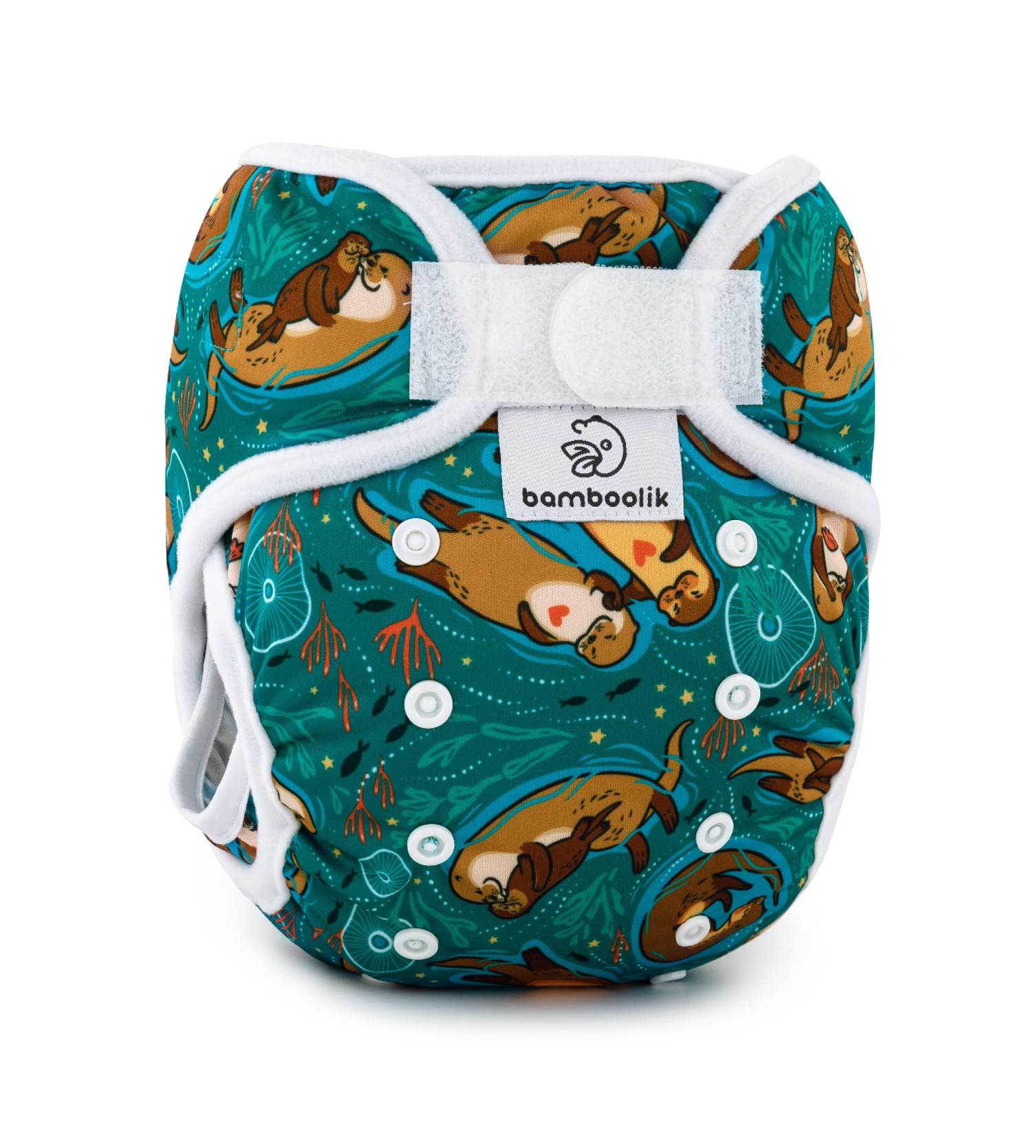 Bambooolik Duo Pocket Diaper - Velcro | Washable & Reusable | Made in EU | Ideal for Small Children | All-in-One Fleet Diapers - Buy Online on GoSupps.com