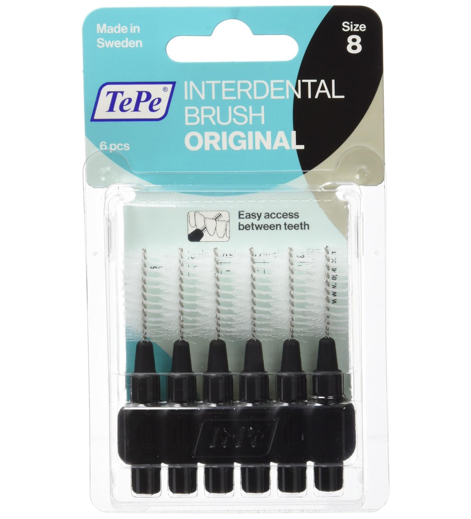 TePe Interdental Brushes BlistPack Black 1.5 mm 1 Pack 6 Pieces