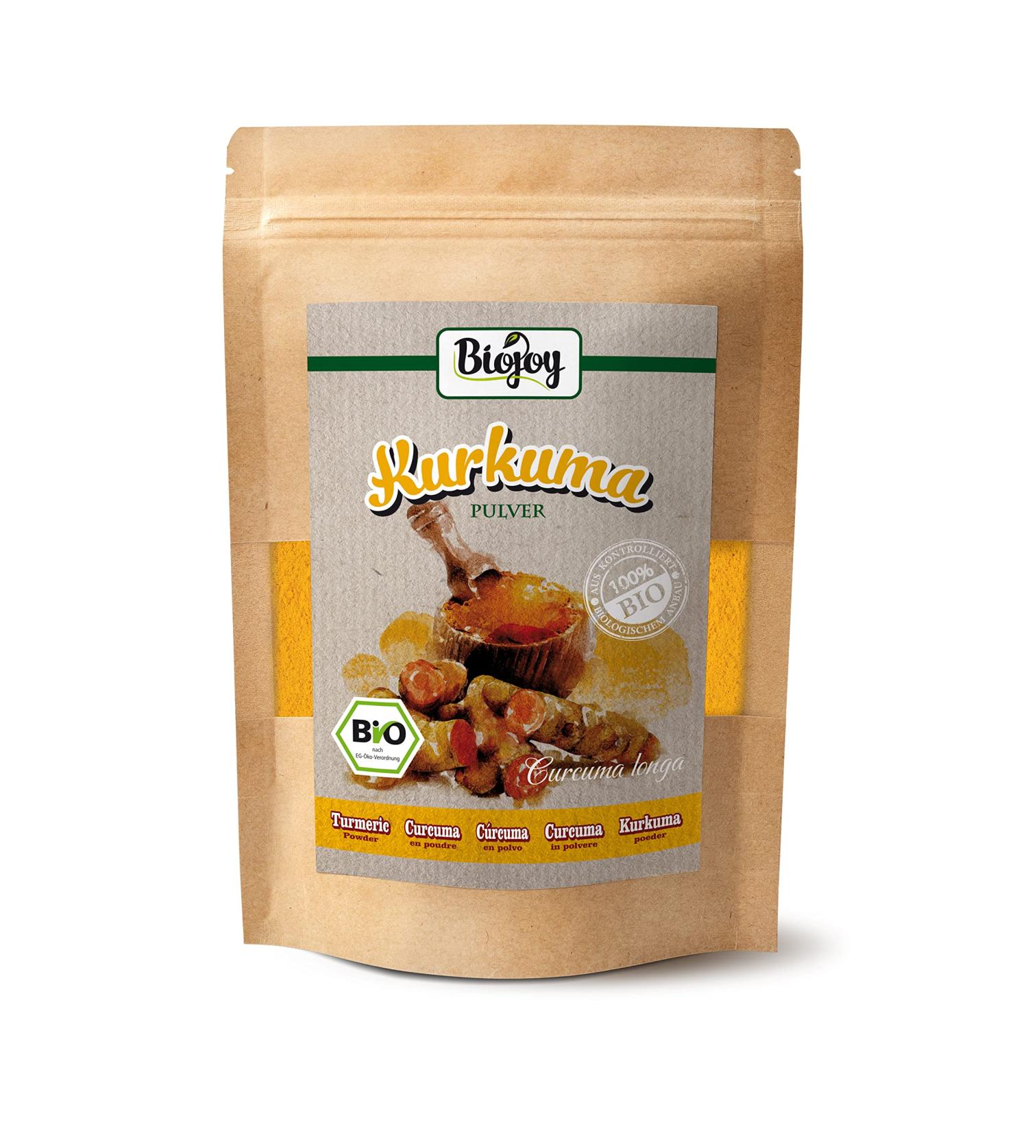 Buy Biojoy ORGANIC Turmeric Powder 250g - Premium Ground Curcuma Longa for Health & Wellness - Buy Online on GoSupps.com