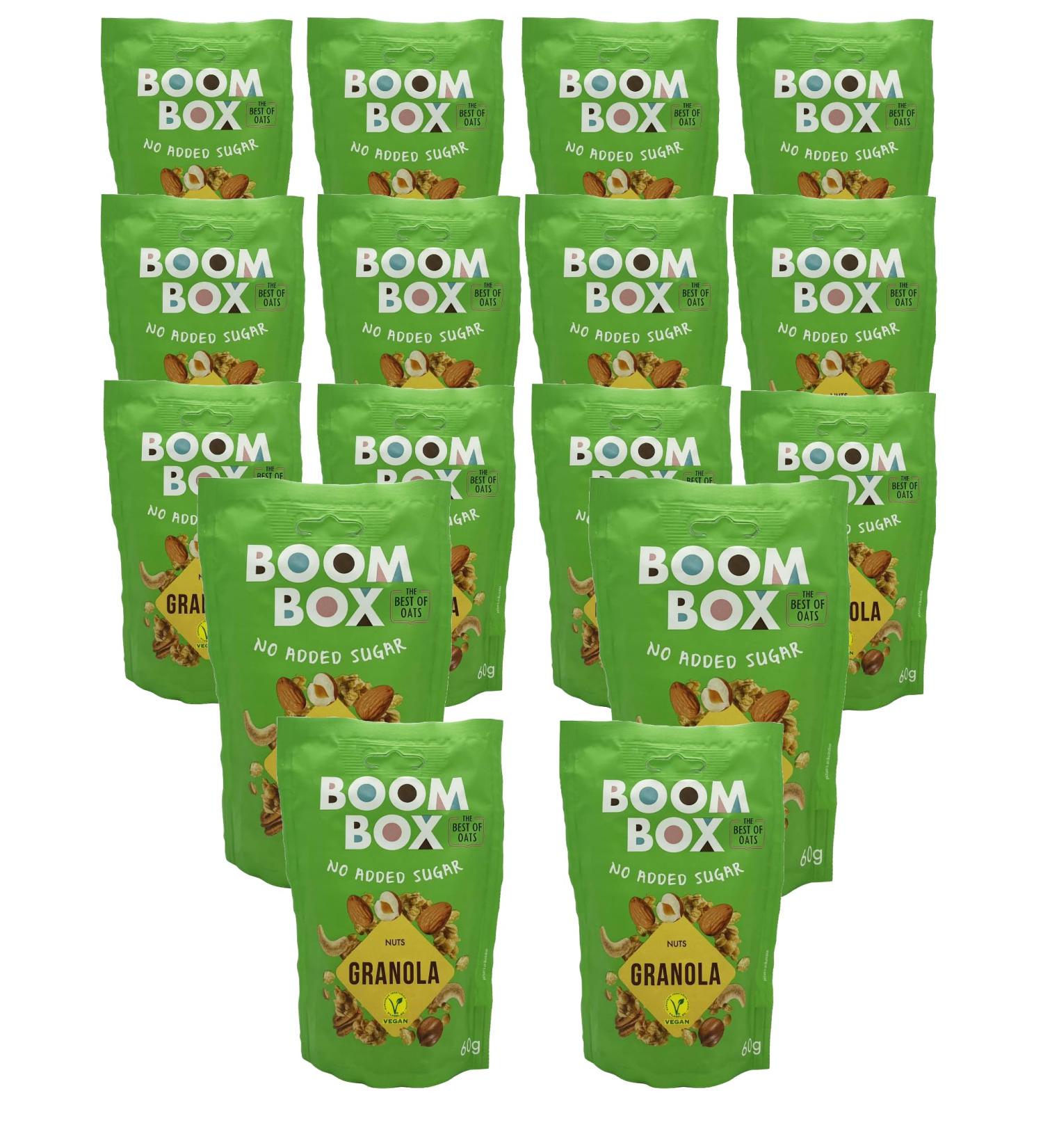 Healthy and Delicious BOOM BOX Oat Granola with Nuts - 60g - Buy Online on GoSupps.com