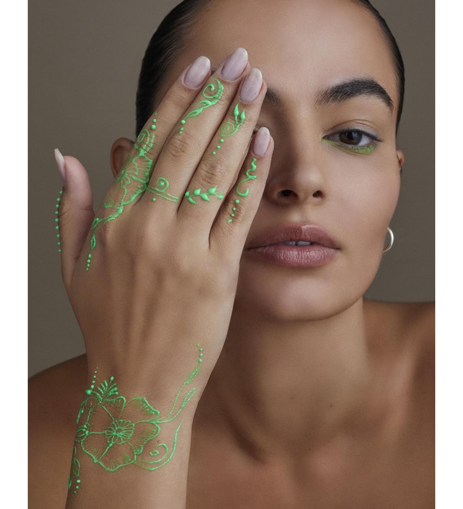 Green Neon Henna Single Cone - Buy Online on GoSupps.com
