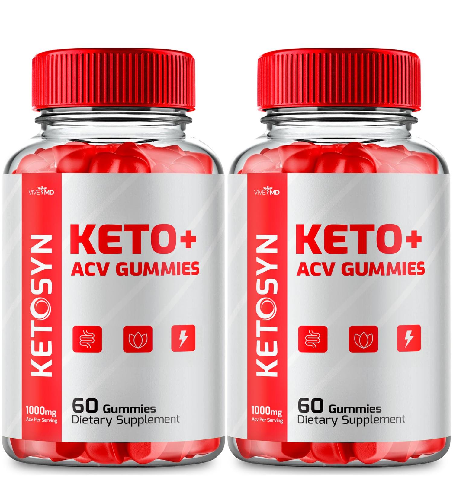 Buy Ketosyn ACV Gummies - Maximum Strength Apple Cider Vinegar & Vitamin B12 | Keto + ACV Supplements (2 Pack) | Best ACV Gummies for Weight Loss & Energy - Buy Online on GoSupps.com