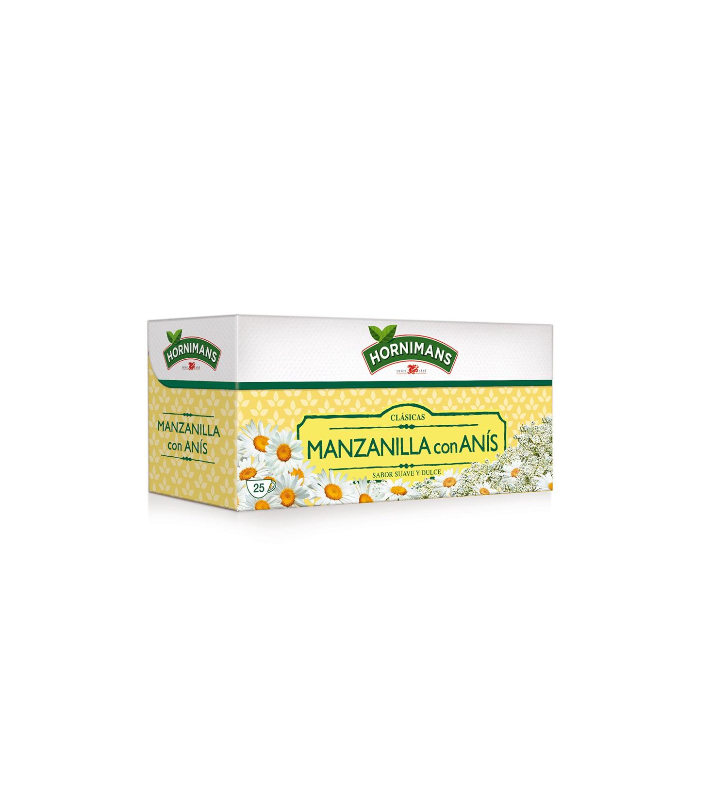 Hornimans Hornimans - Chamomile tea bag with classic anise 25 x 1.4 g - Pack of 4