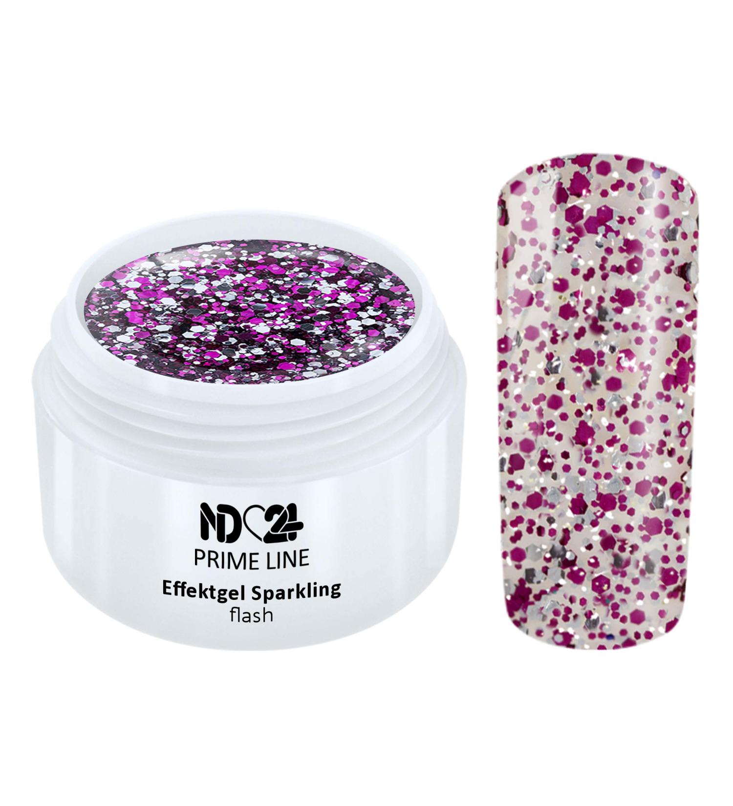 Prime Line - Uv Led Gel Flash Glitter Glimmer Mix Nail Art - Made in Germany - 5ml