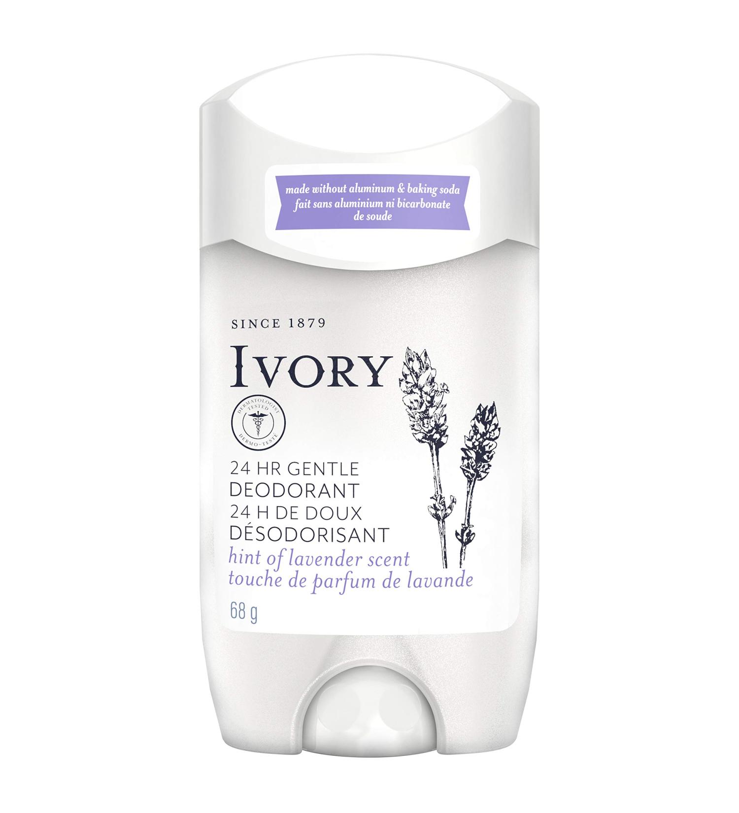 Gentle Ivory Aluminum Free Deodorant Hint of Lavender 2.4 oz Lavender 2.4 Ounce (Pack of 1)