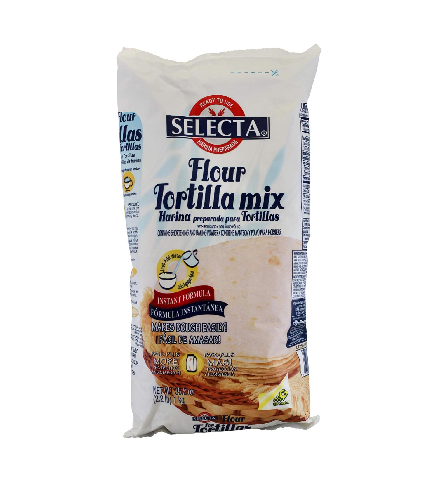 Harina Selecta Tortilla Ready Mix - 2.2 Lb | Convenient and Authentic Mexican Flavors - Buy Online on GoSupps.com