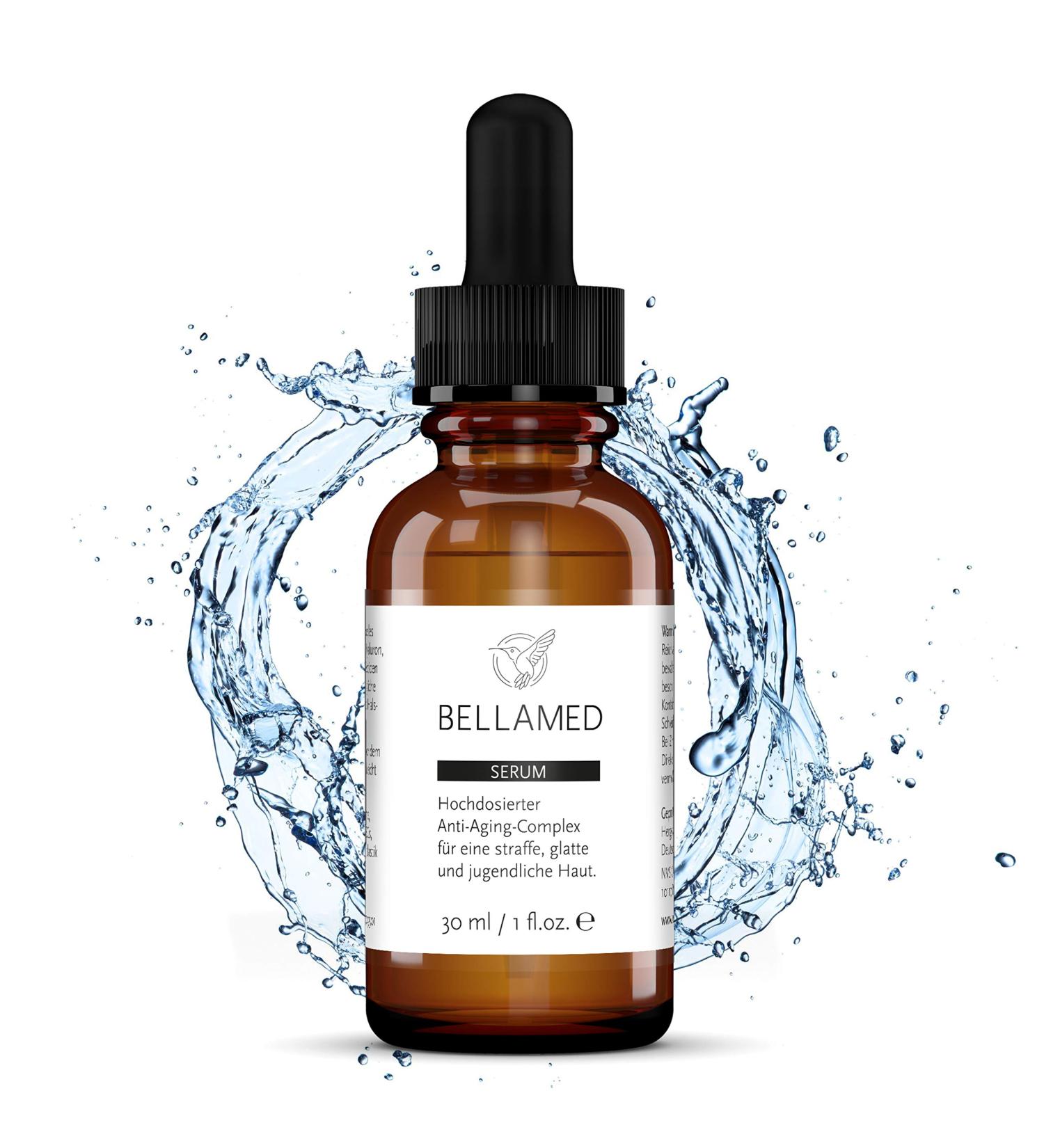 Bellamed Vitamin C Serum - High Dose with Hyaluronic Acid & Aloe Vera | Vegan Anti-Aging Skin Care for Tightening & Firming - Buy Online on GoSupps.com