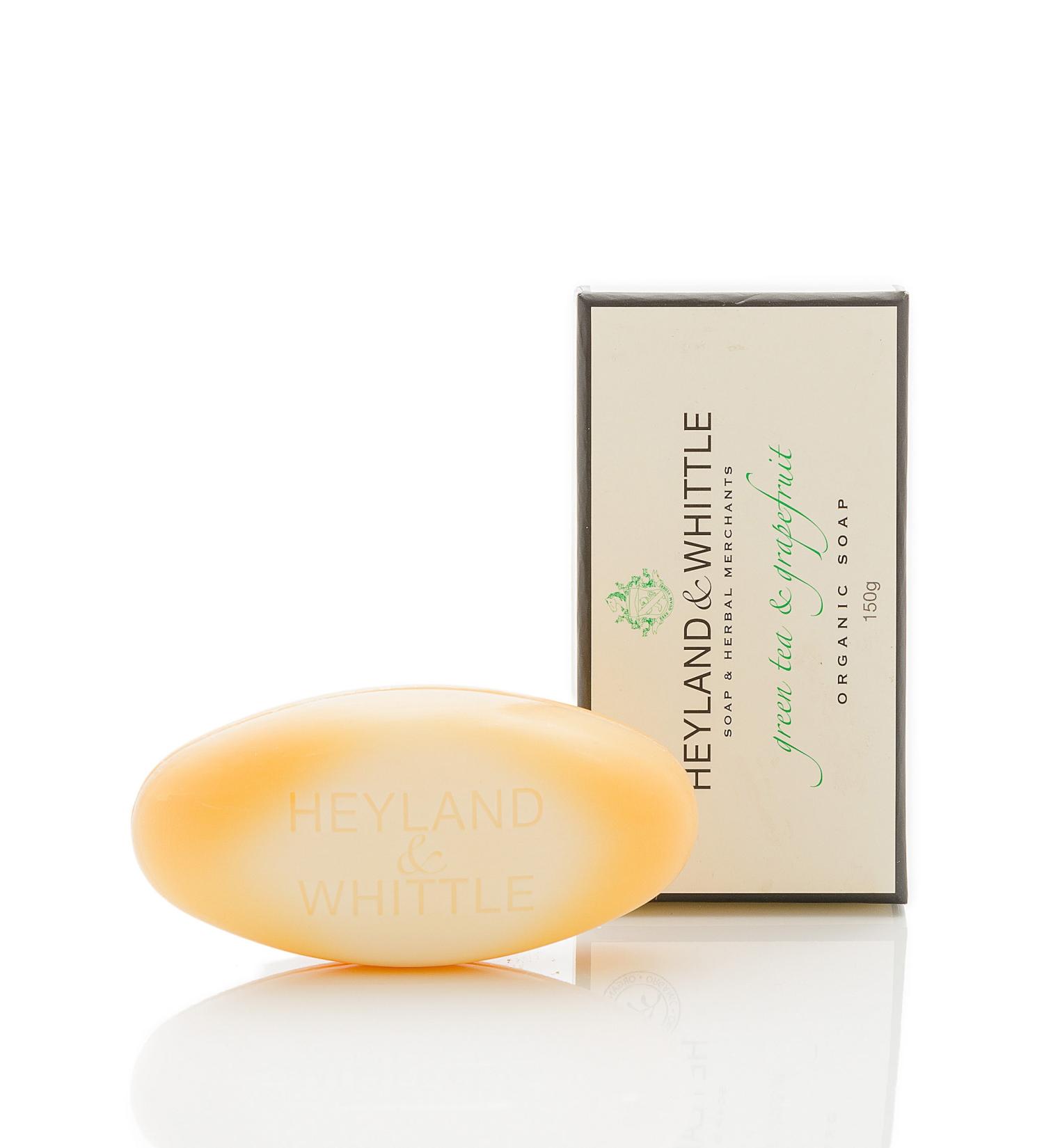 Heyland & Whittle Organic Soap Bar Green tea and Grapefruit 150g - Buy Online on GoSupps.com