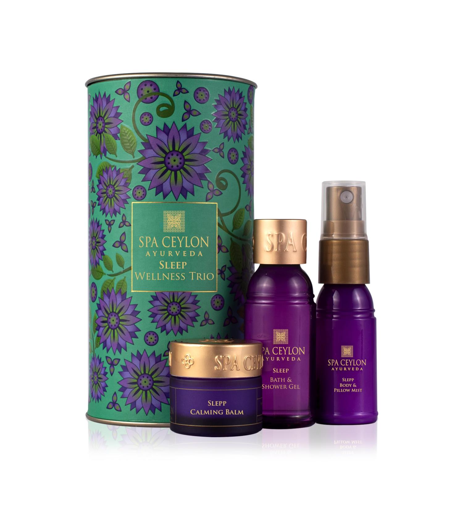SPA CEYLON Sleep Wellness Trio Set - Natural Ayurvedic Spa Essentials for Restful Skin & Relaxation - Buy Online on GoSupps.com