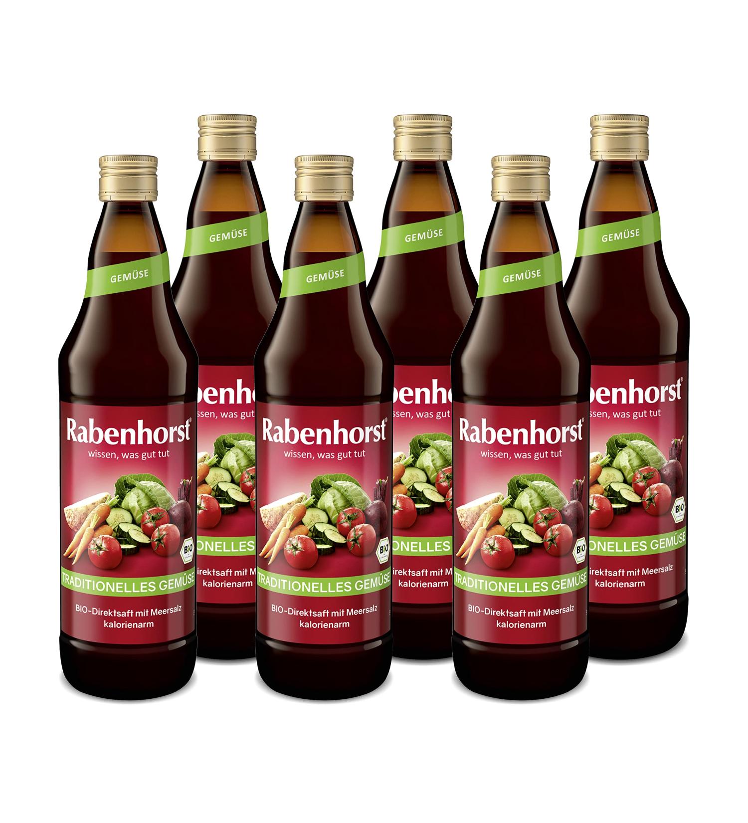RABENHORST Organic Vegetable Juice Pack of 6 (6 x 700ml) - Premium Quality International Shipping - Buy Online on GoSupps.com
