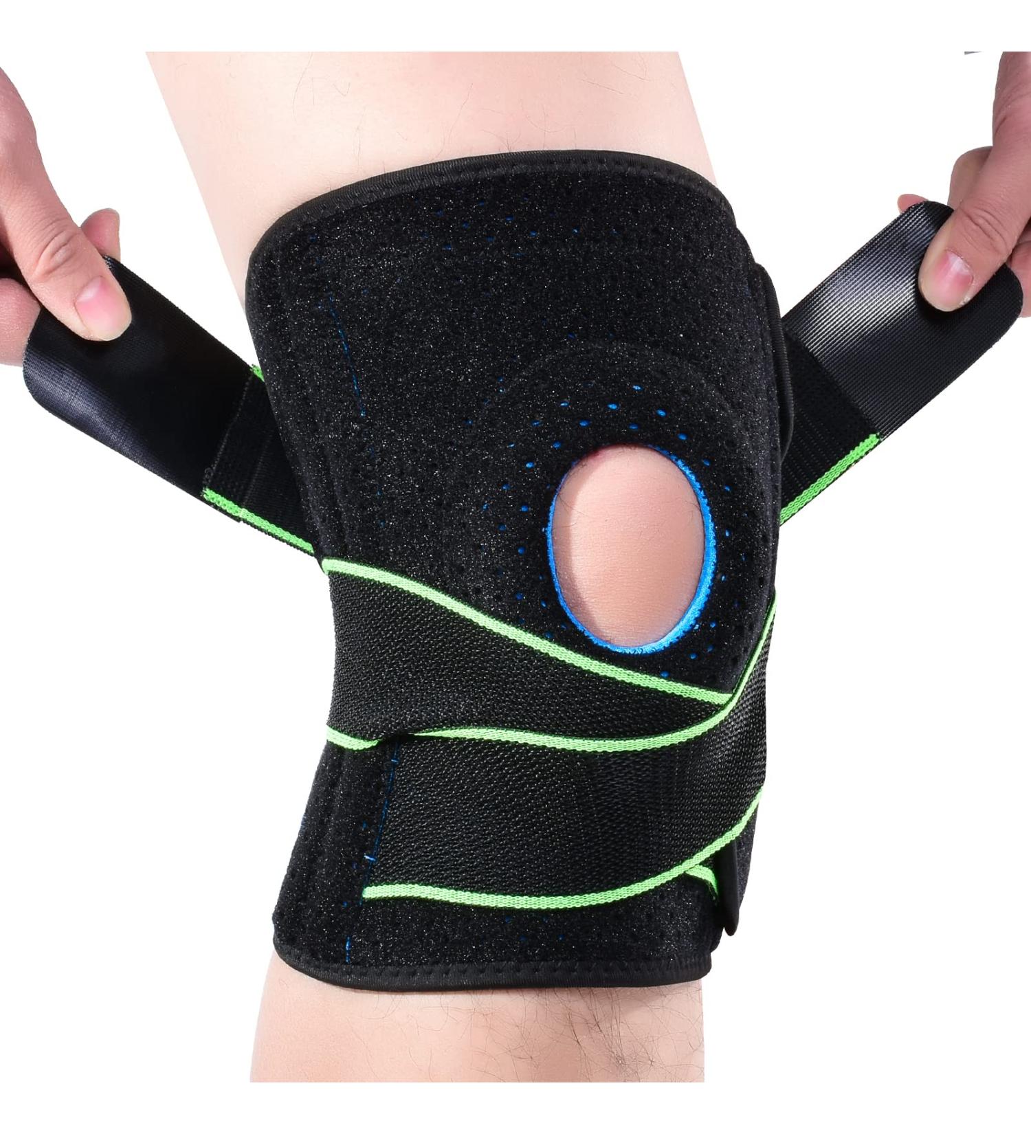 ABYON Knee Braces for Knee Pain Knee Brace with Side Stabilizers and Patella Gel Pad Effective Relieves Meniscus Tear ACL LCL MCL Arthritis Non Slip Adjustable Knee Support for Men and Women