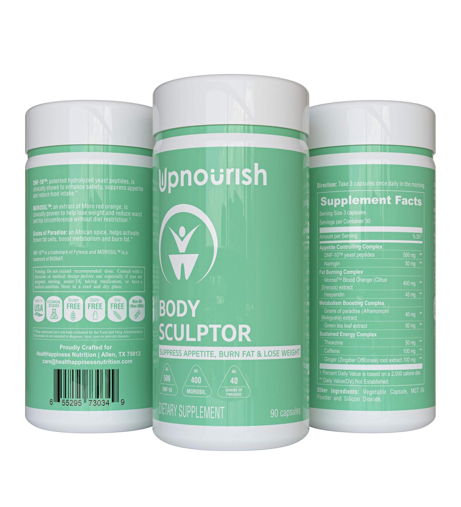 Clinically Proven Weight Loss Supplement for Women & Men - Appetite Suppressant & Fat Burner - 90 Vegan Capsules - Buy Online on GoSupps.com