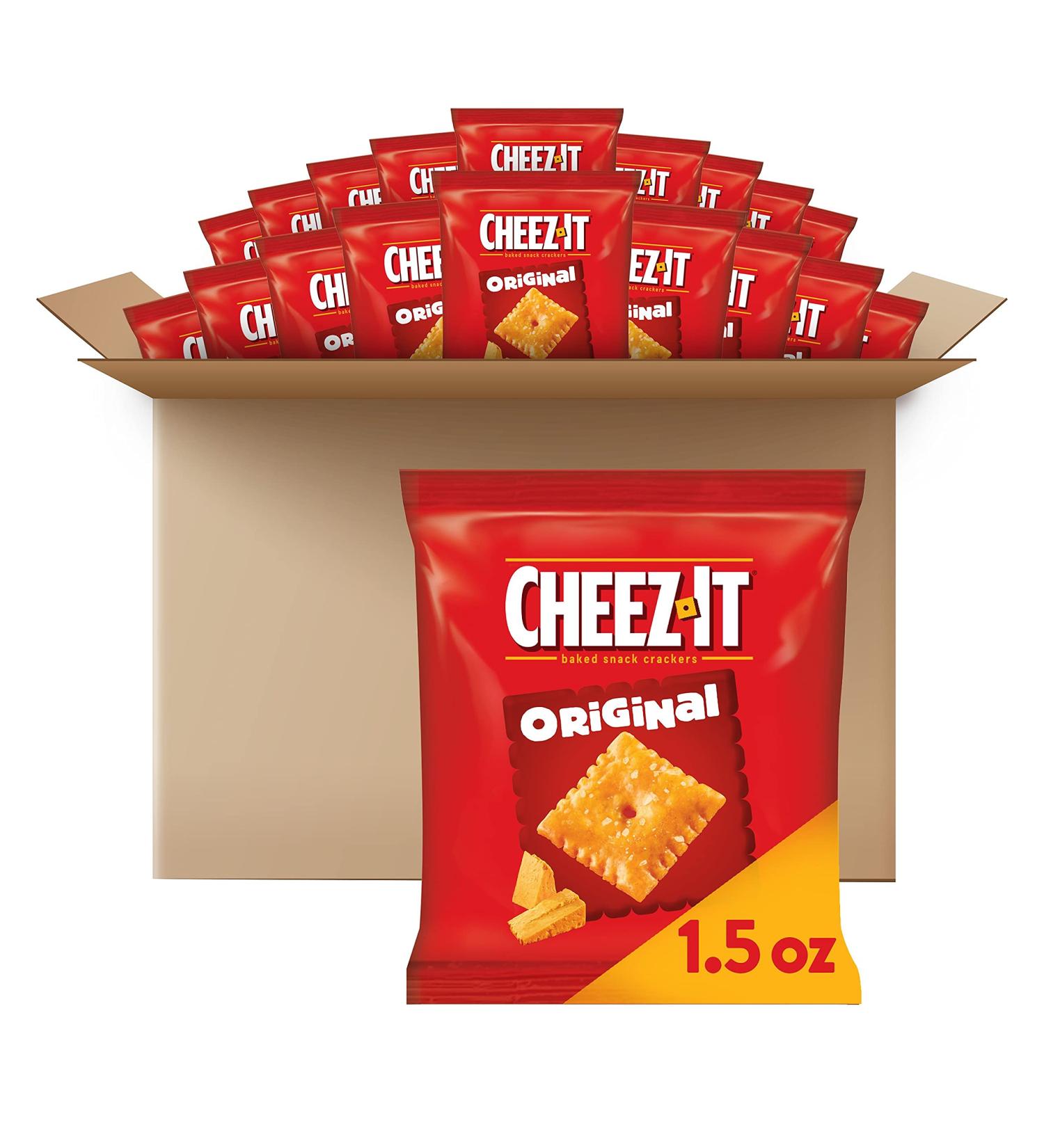 Cheez-It Original Crackers 1.5oz (60 Count) - Snack Crunchy Cheese Flavor - Buy Online on GoSupps.com