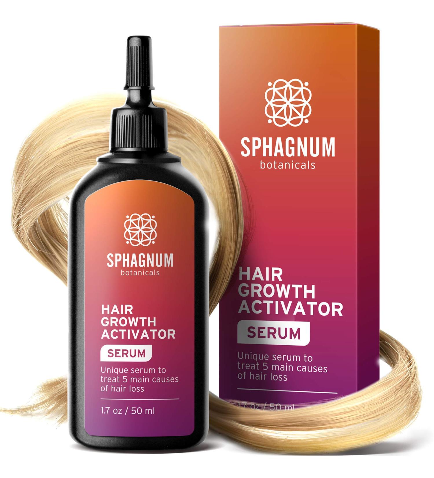 Hair Growth Serum - 5-in-1 Follicle Activator for Hair Loss Treatment, 1.7 oz - Buy Online on GoSupps.com