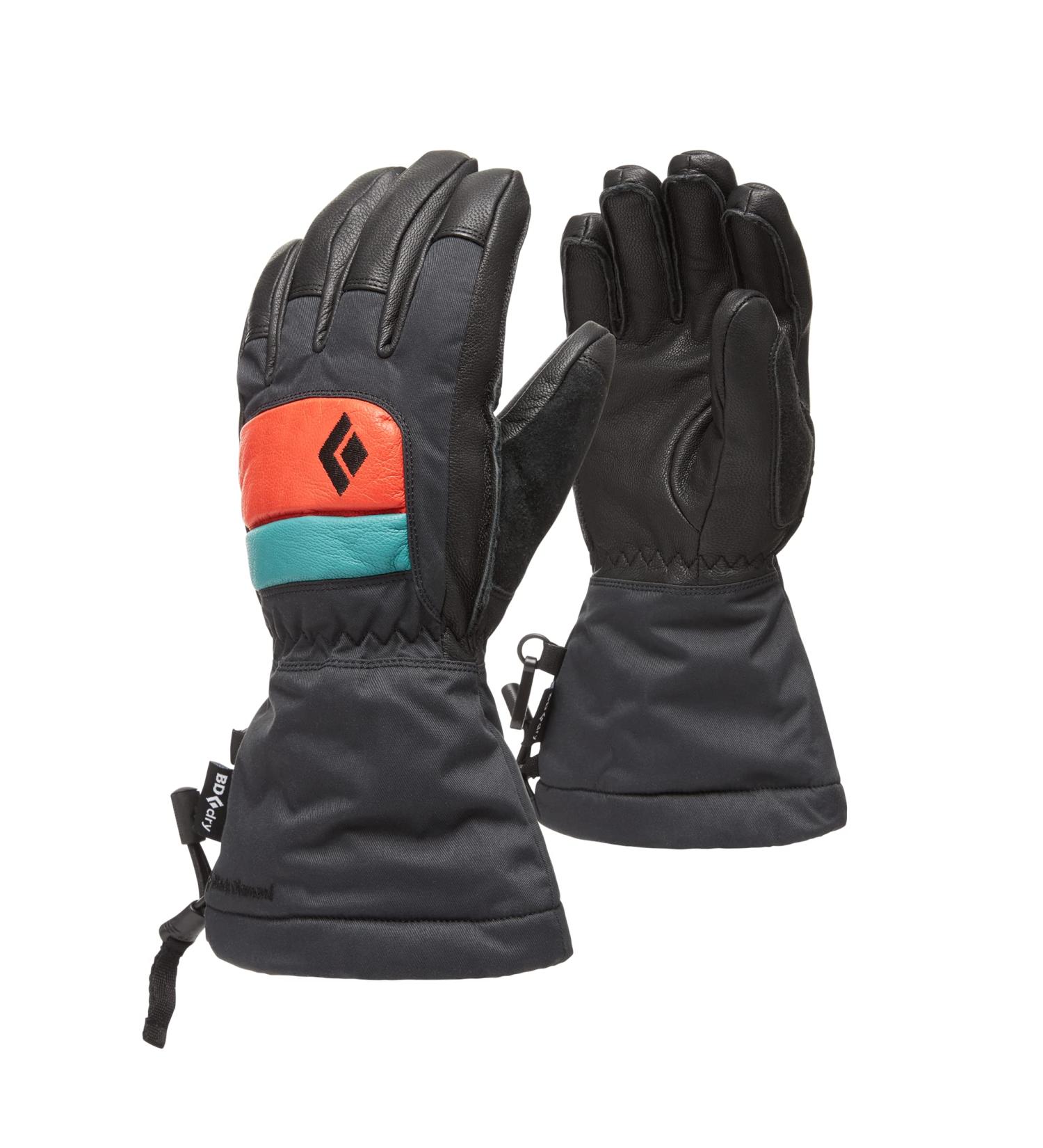 Black Diamond Kids' Spark Gloves Warm and Weatherproof S Caspian-Rust