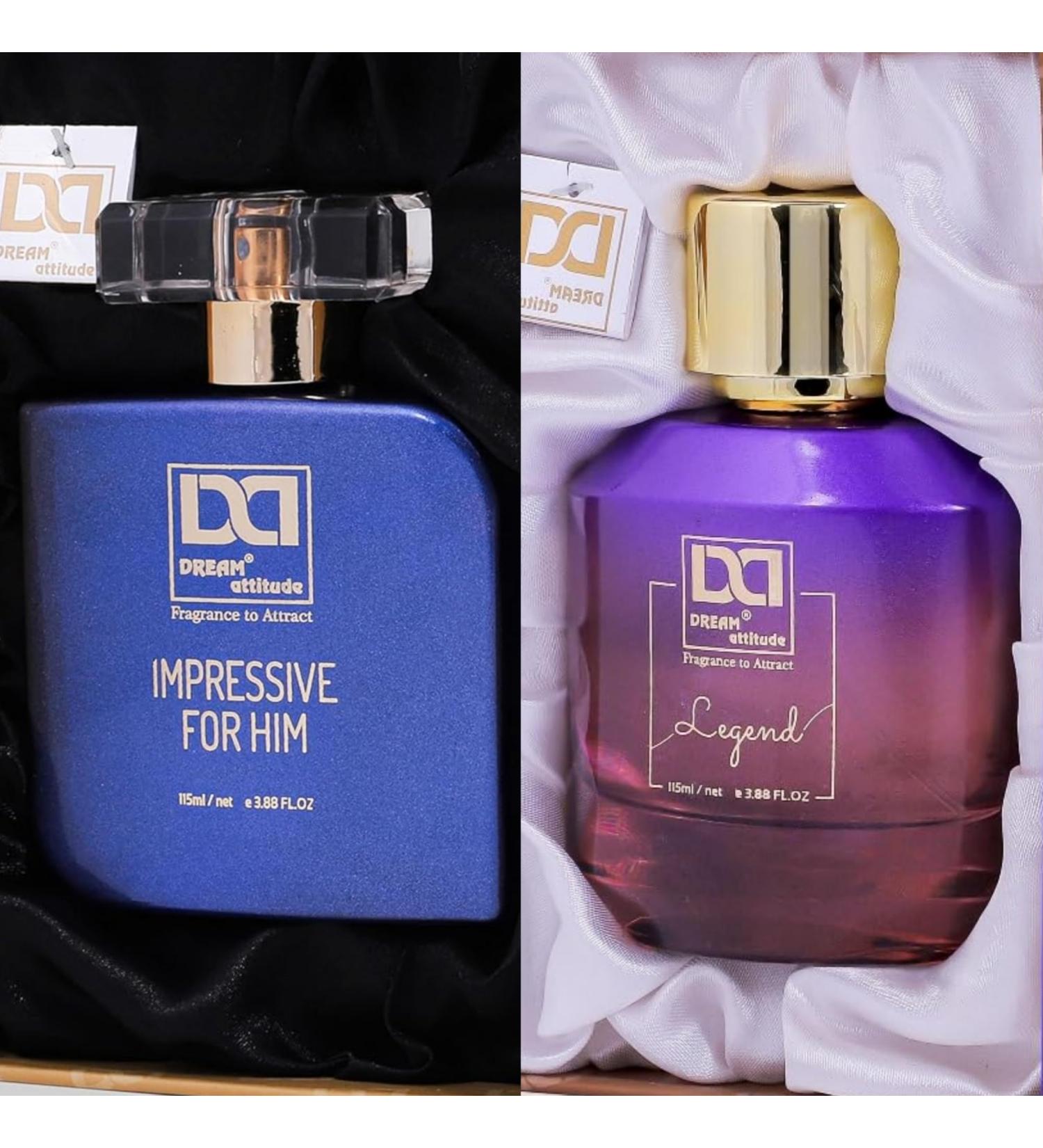 (Pack Of 2) Luxury Premium Impressive For Him/Men & Legend Perfume For Men Women Non Alcoholic Long Lasting Fragrance Floral Freshness Scent 115-ML 3.88 Floz Vaporisateur Natural Spray. - Buy Online on GoSupps.com