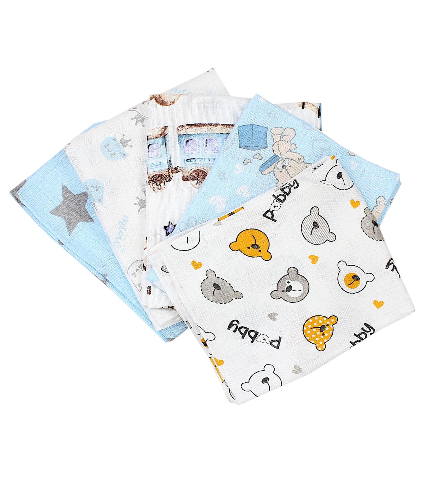 TupTam Baby Muslin Diapers Burp Cloths 70x80 - 10-Pack for Boys | Soft Absorbent & Eco-Friendly - Buy Online on GoSupps.com