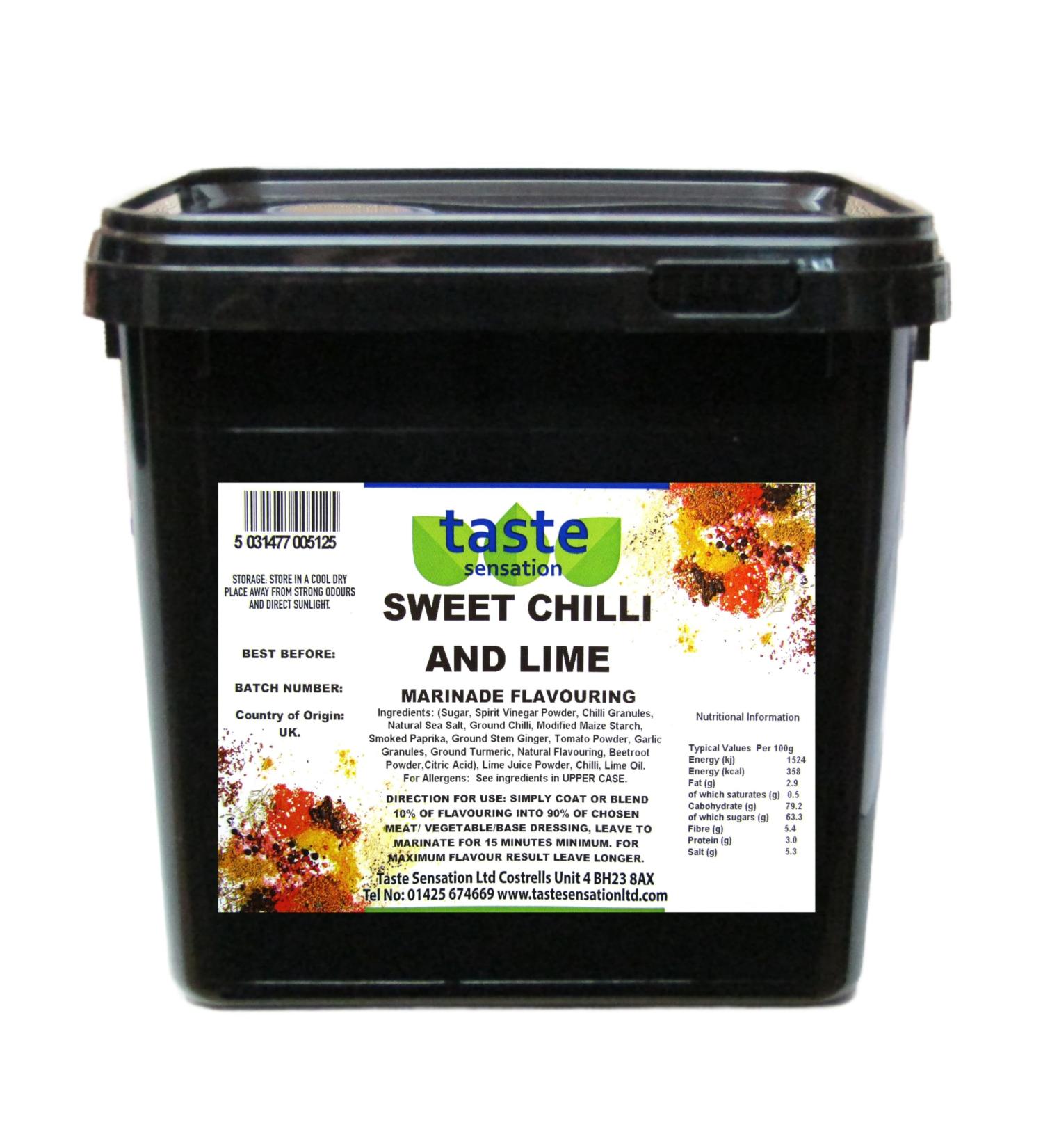 Sweet Chilli and Lime Marinade Flavouring - 2.5kg Catering Tub - Buy Online on GoSupps.com